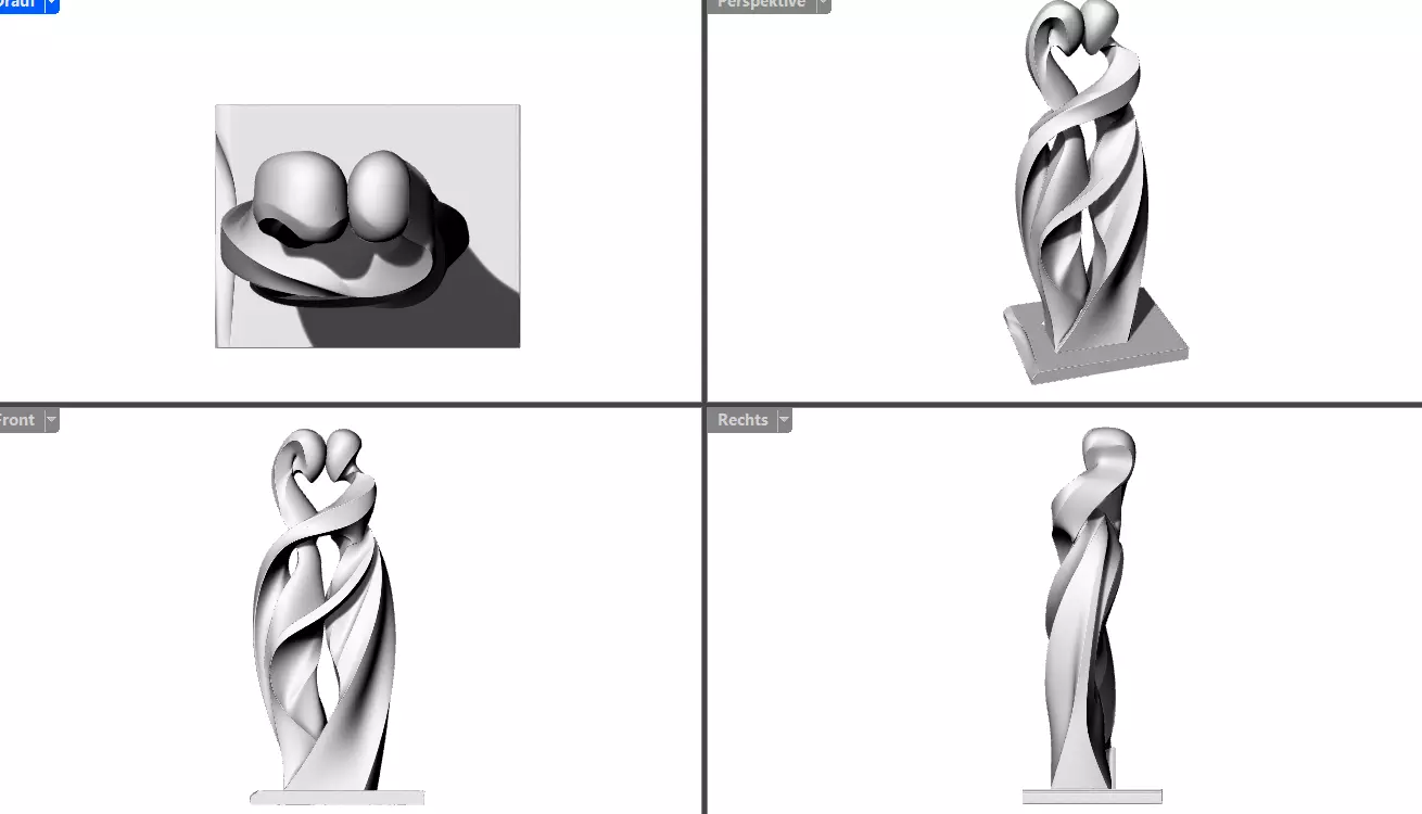 Skulptur Elegant 3D print model_3