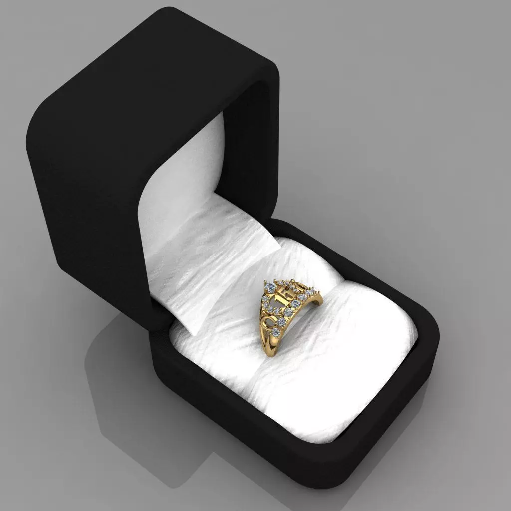 Anillo Corona 15 3D Print Model 15 Ring 3D Print Model 3D print model_21