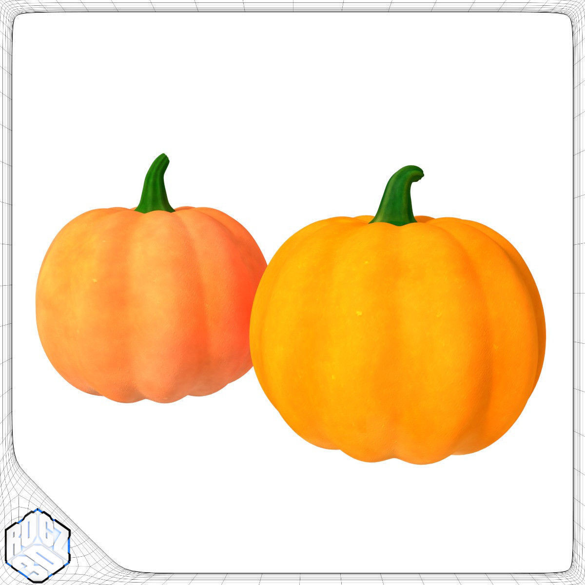 Halloween Pumpkin Pack 3D model_12