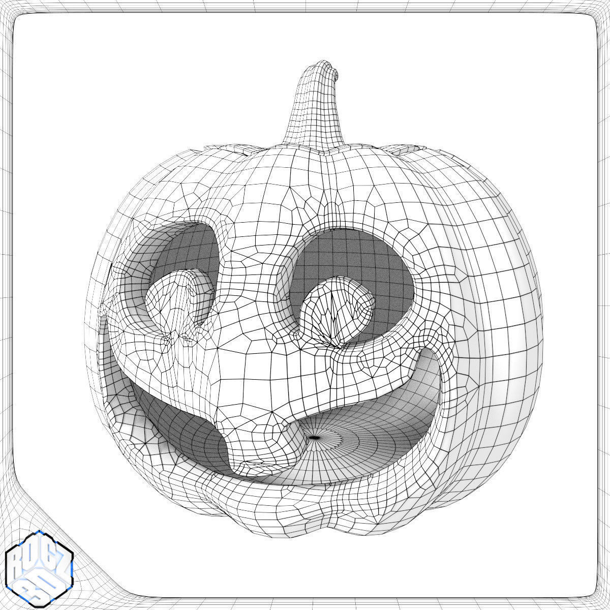 Halloween Pumpkin Pack 3D model_8