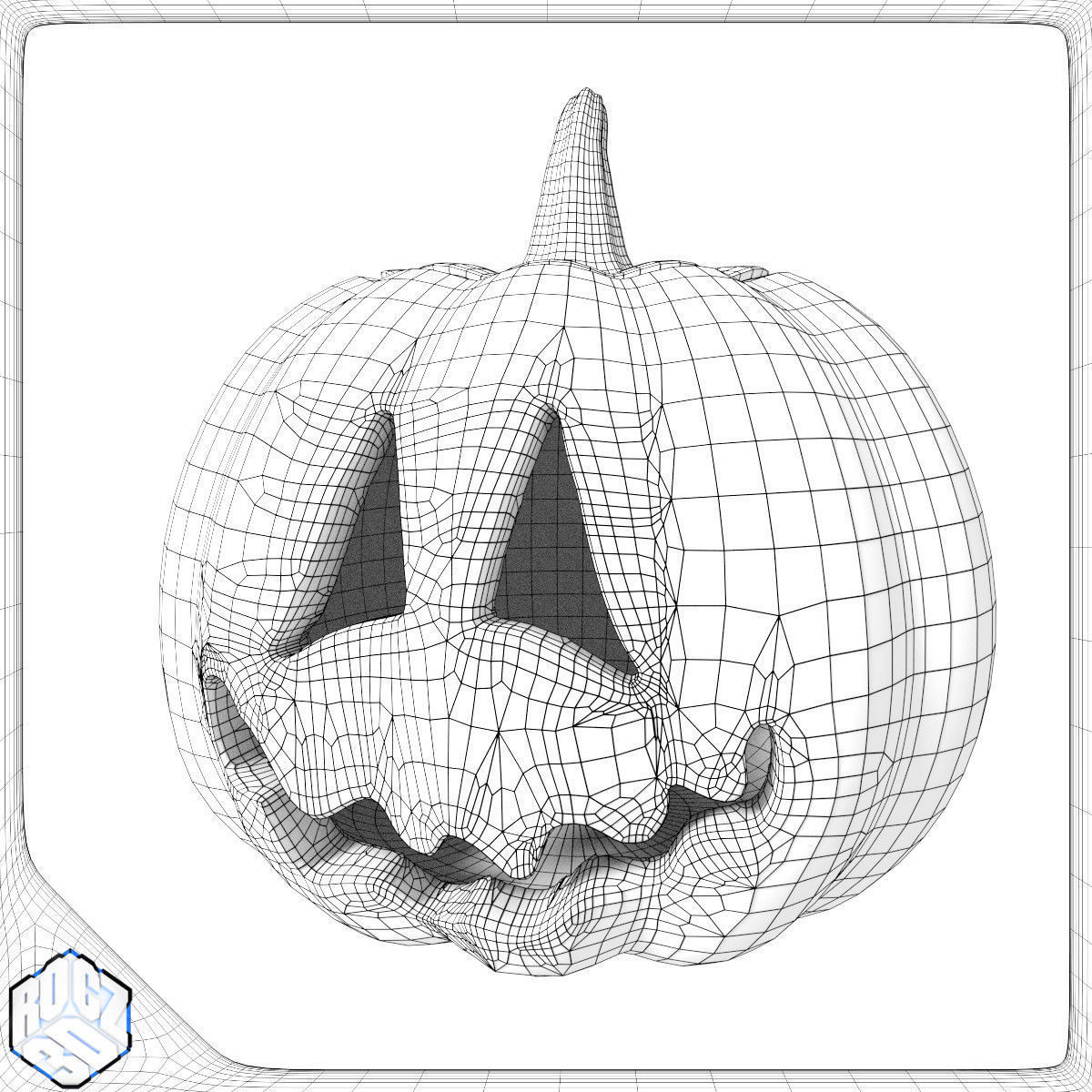 Halloween Pumpkin Pack 3D model_10