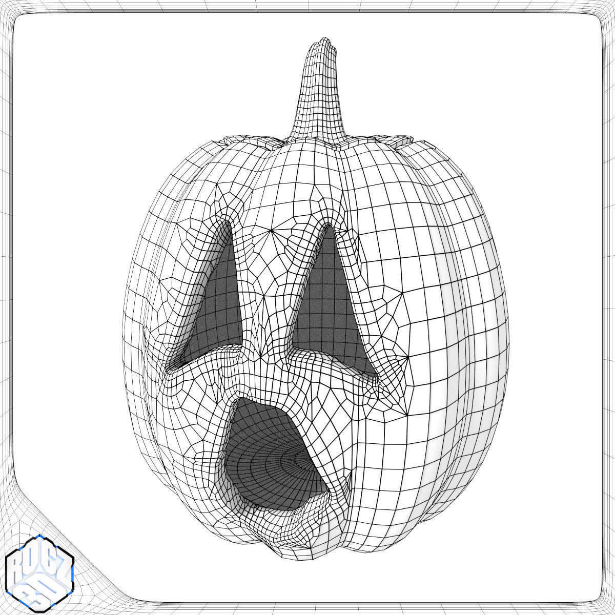 Halloween Pumpkin Pack 3D model_6
