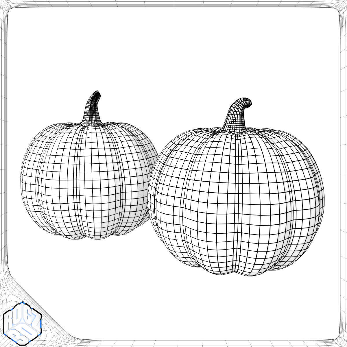 Halloween Pumpkin Pack 3D model_13