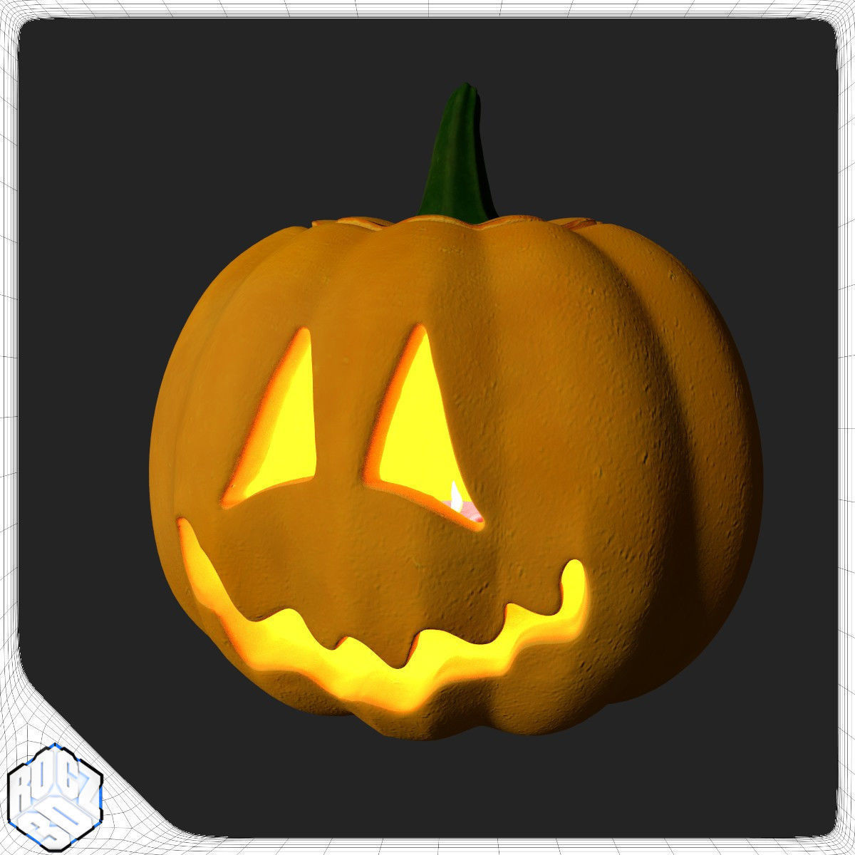 Halloween Pumpkin Pack 3D model_9