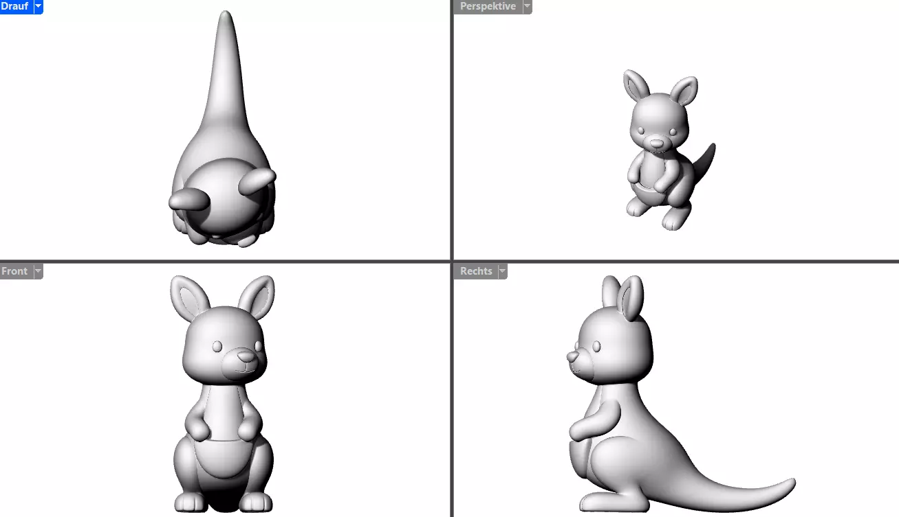 Sweet Kangaro Animal 3D print model_3