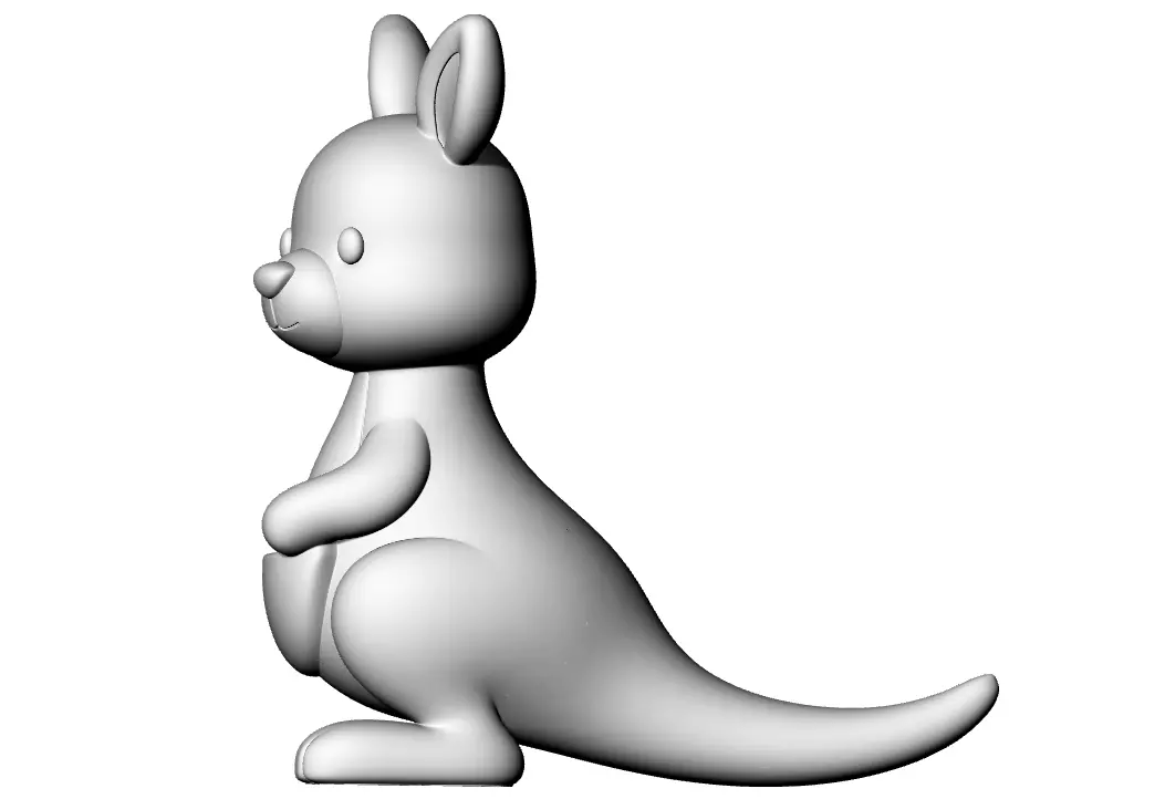 Sweet Kangaro Animal 3D print model_1