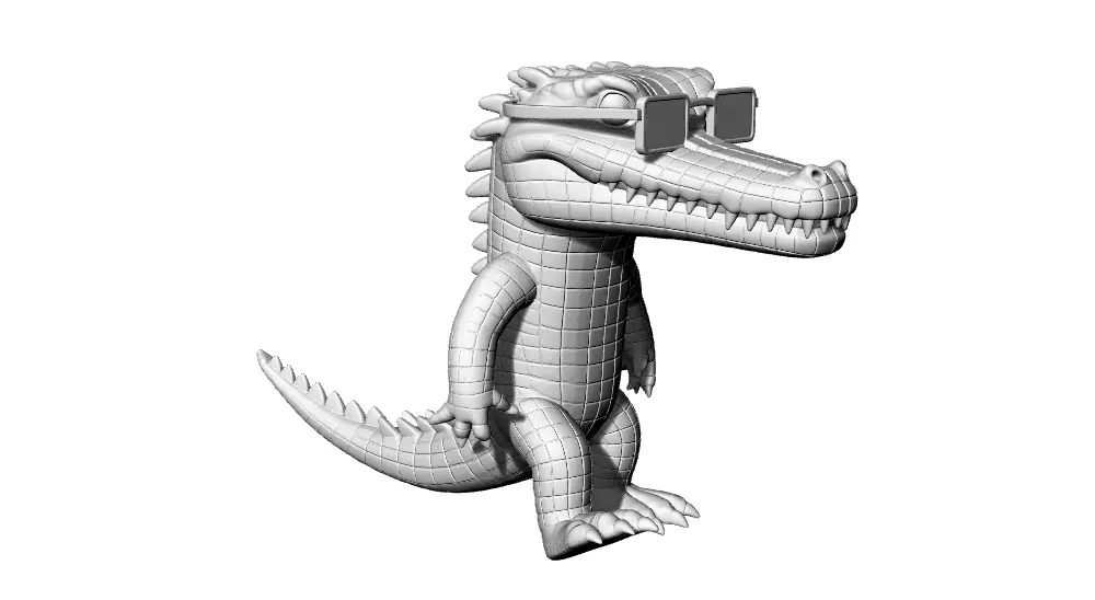 Krokodil Abu Timsah 3D print model