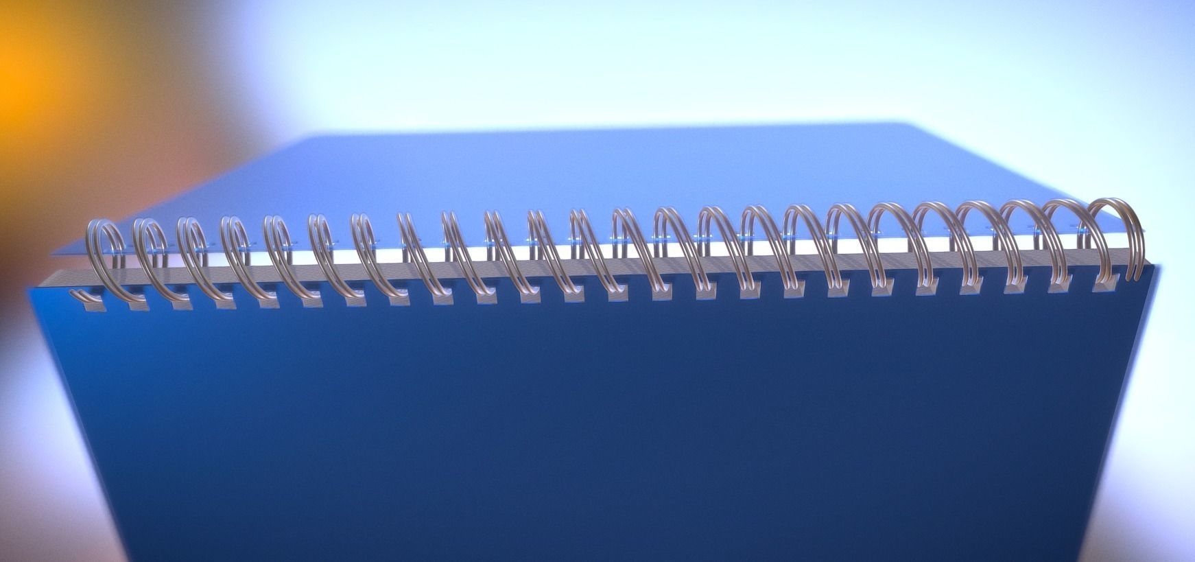 Notepad squared animated 3D model_13
