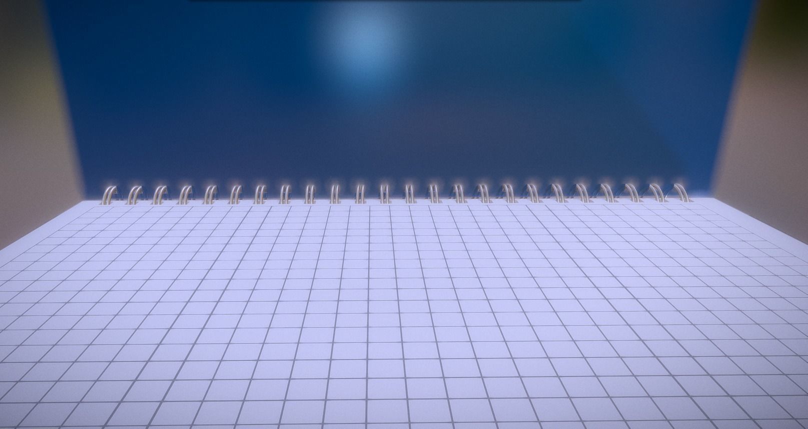 Notepad squared animated 3D model_14