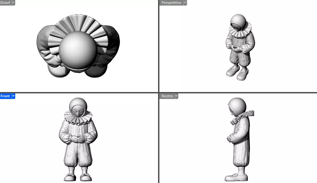 Funny Clown 3D print model_5