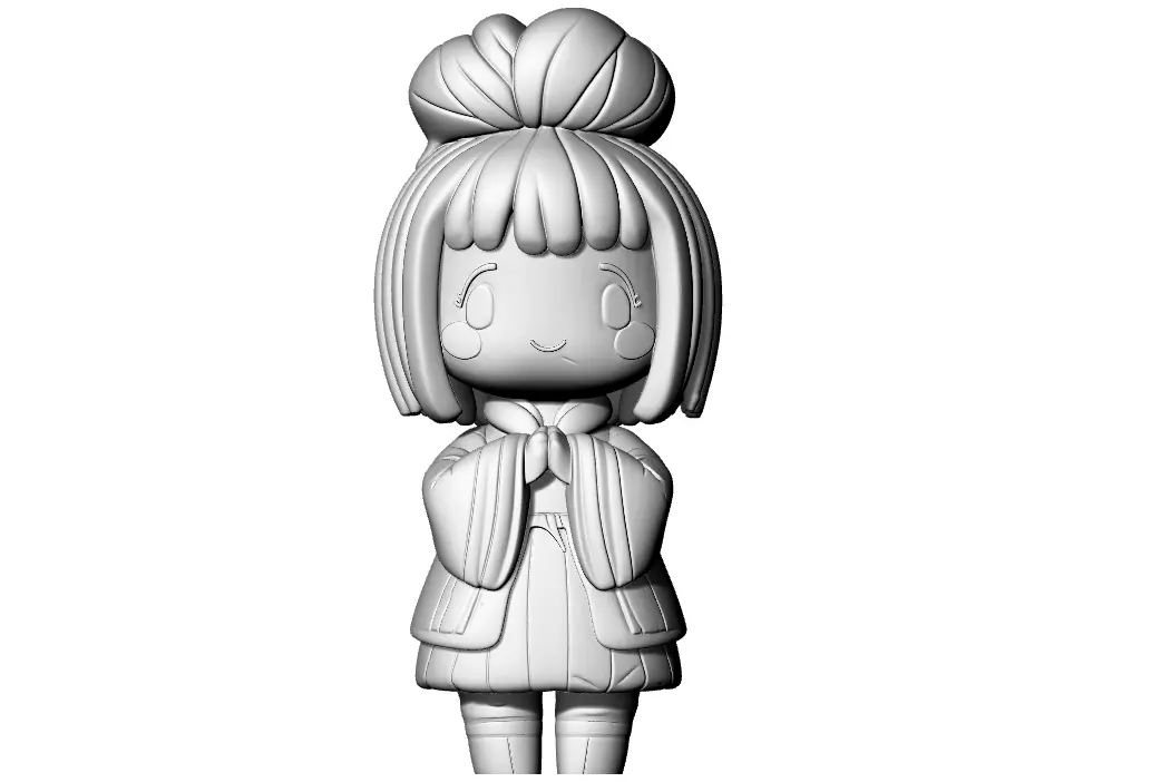 Braves Madchen Girl 3D print model_0