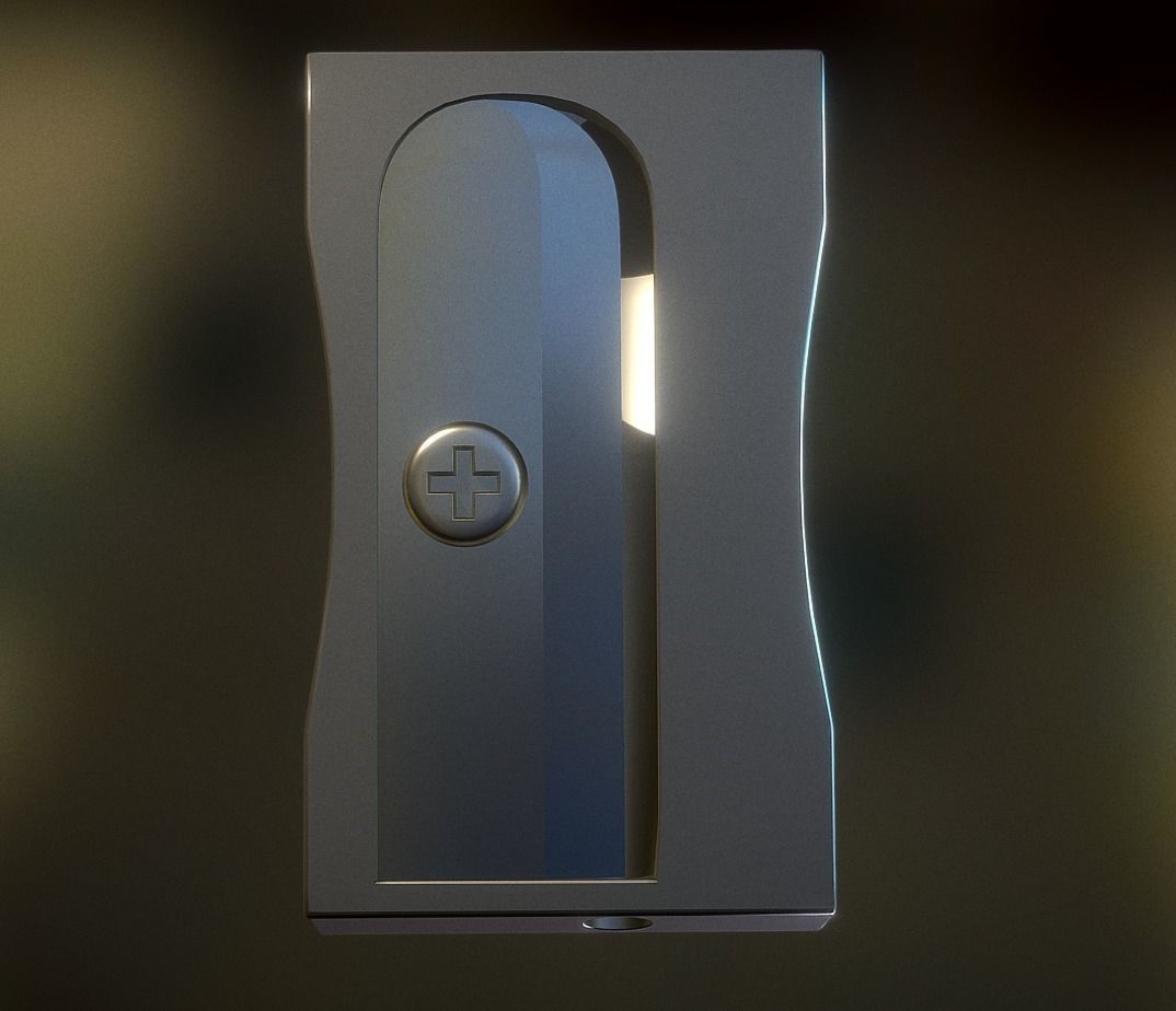 Sharpener clock 3D model_9