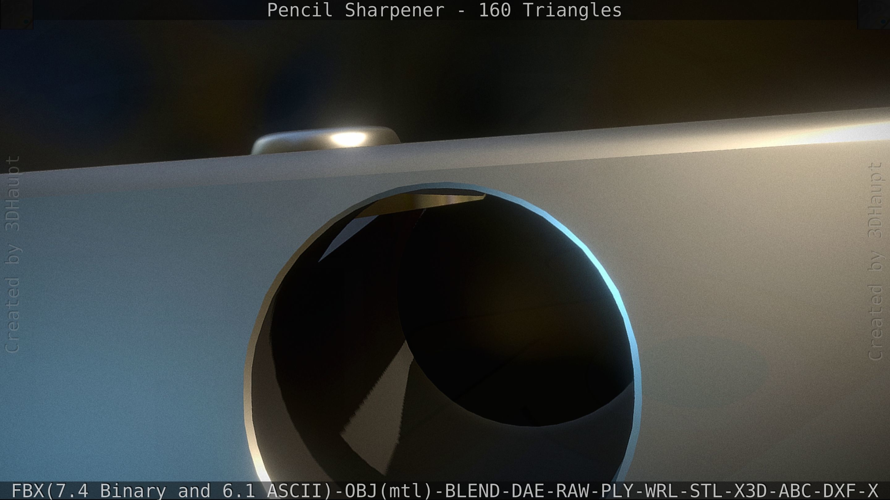 Sharpener clock 3D model_37