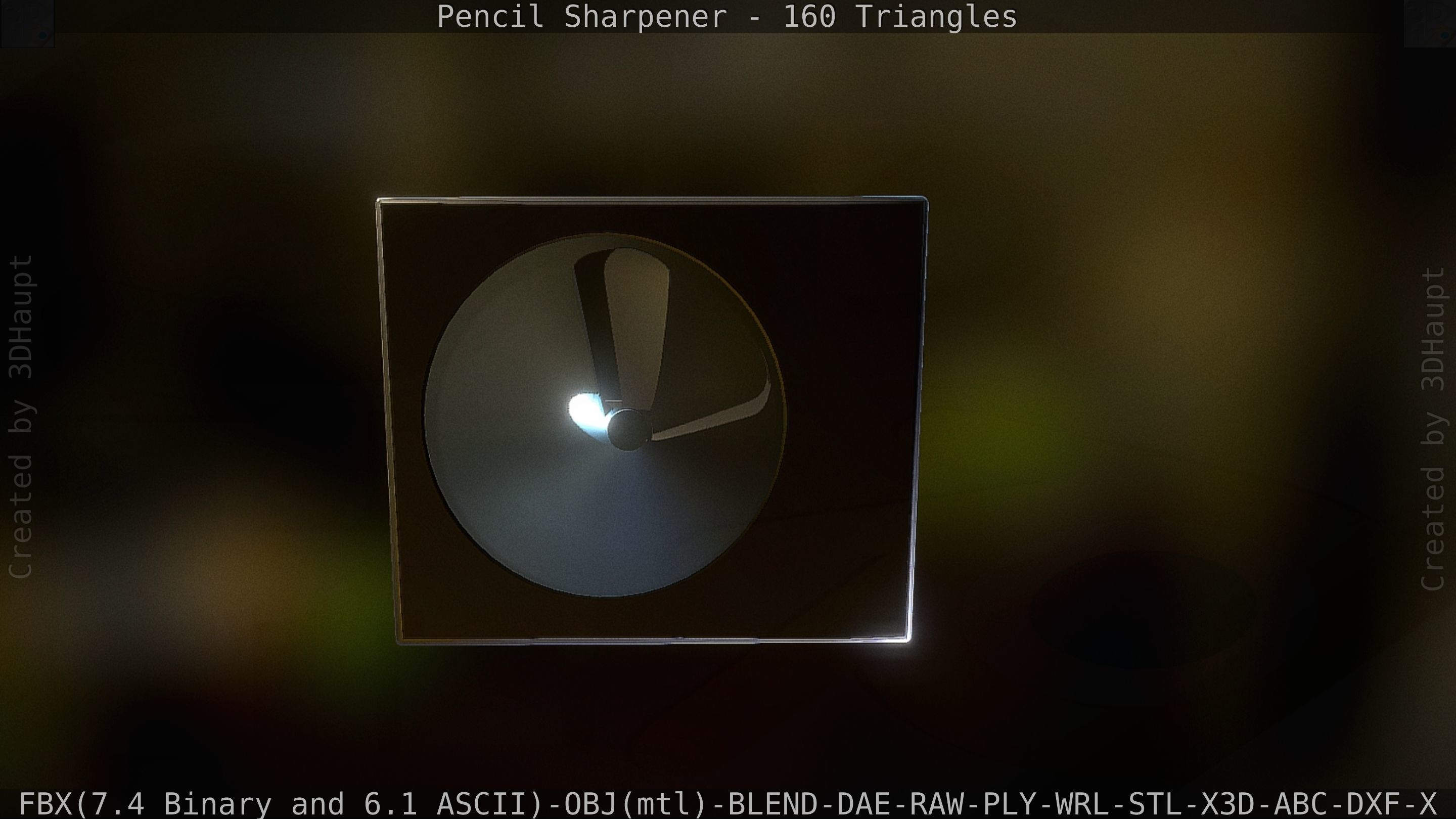 Sharpener clock 3D model_20