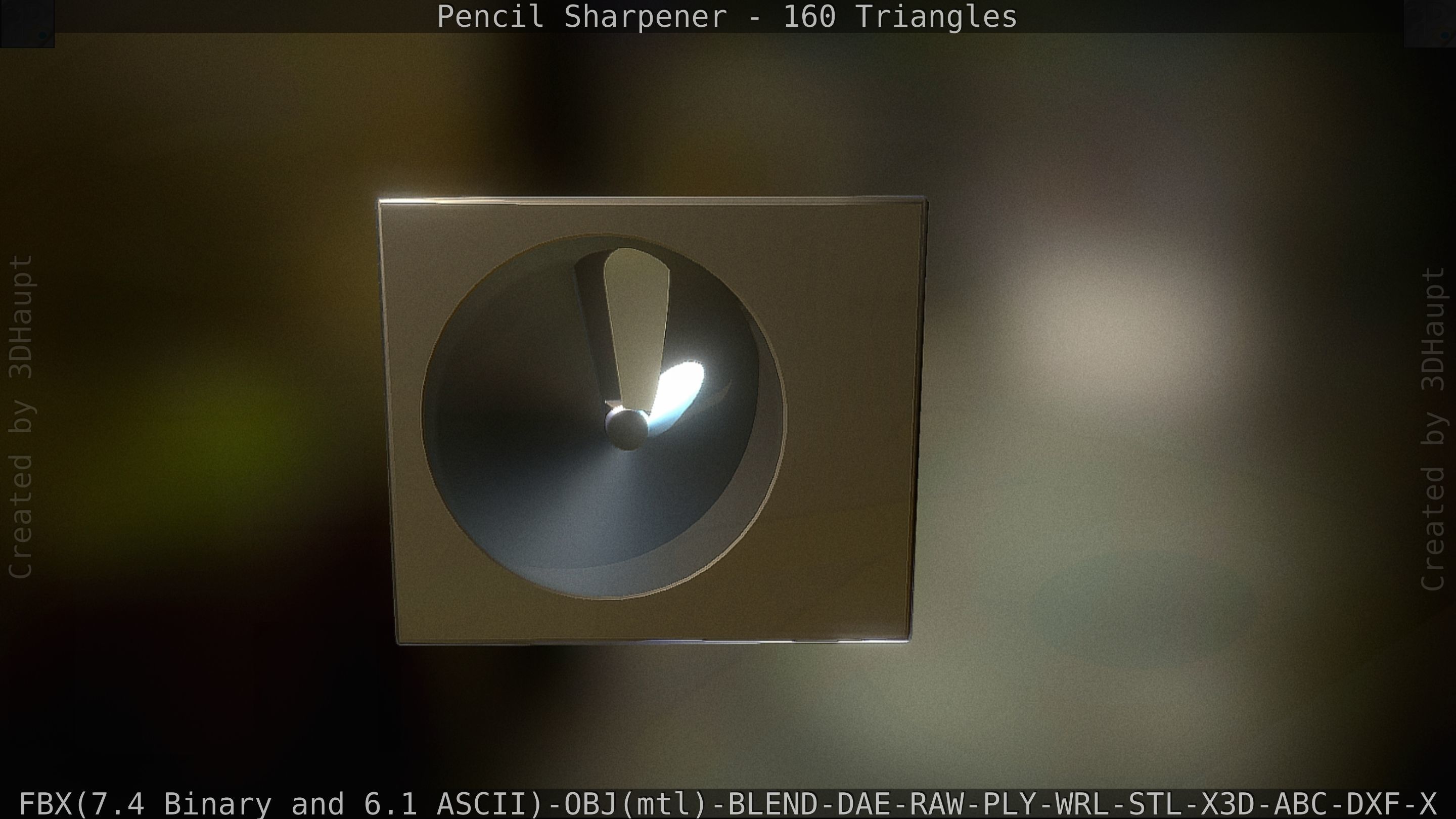 Sharpener clock 3D model_23