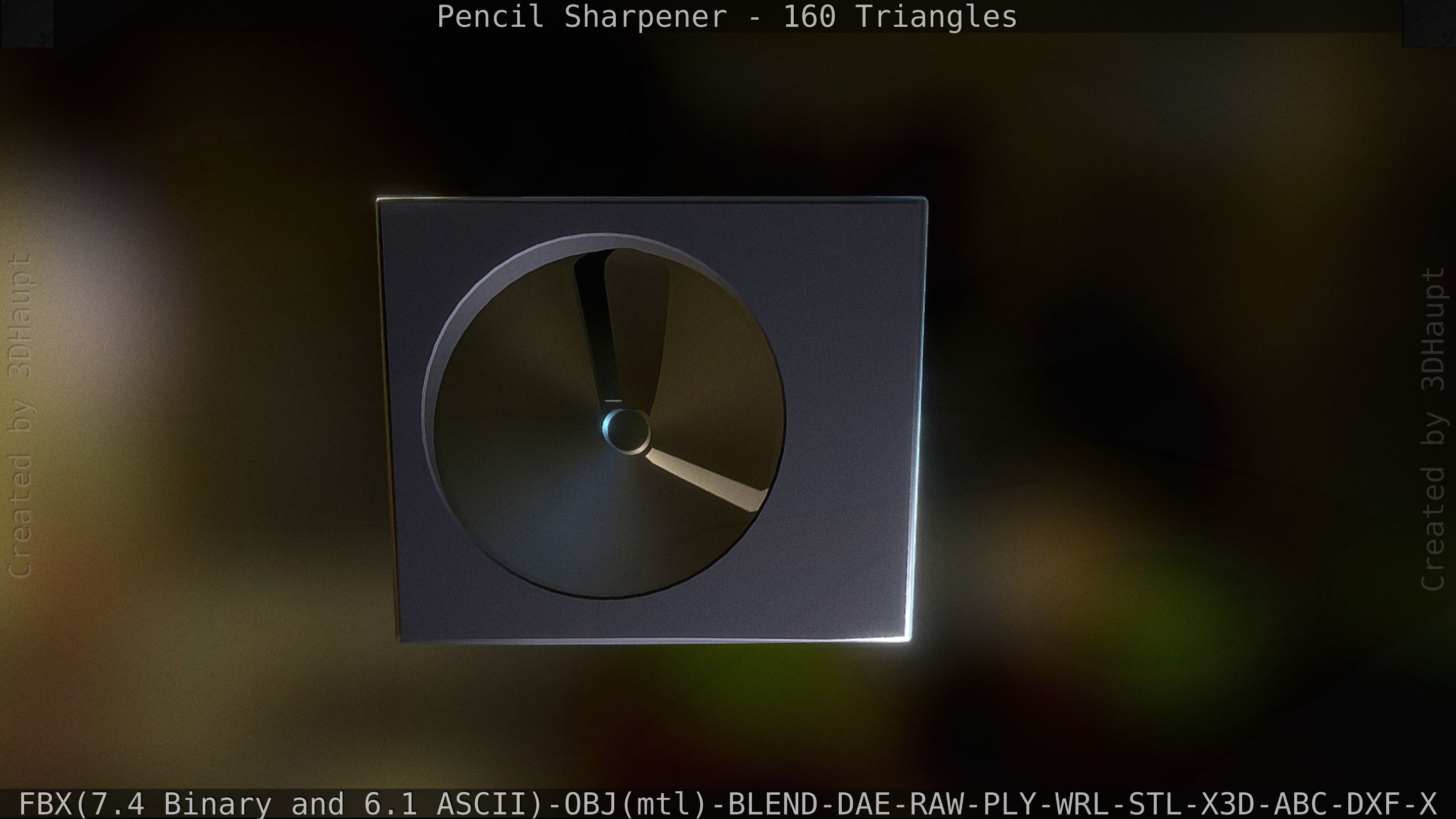 Sharpener clock 3D model_26