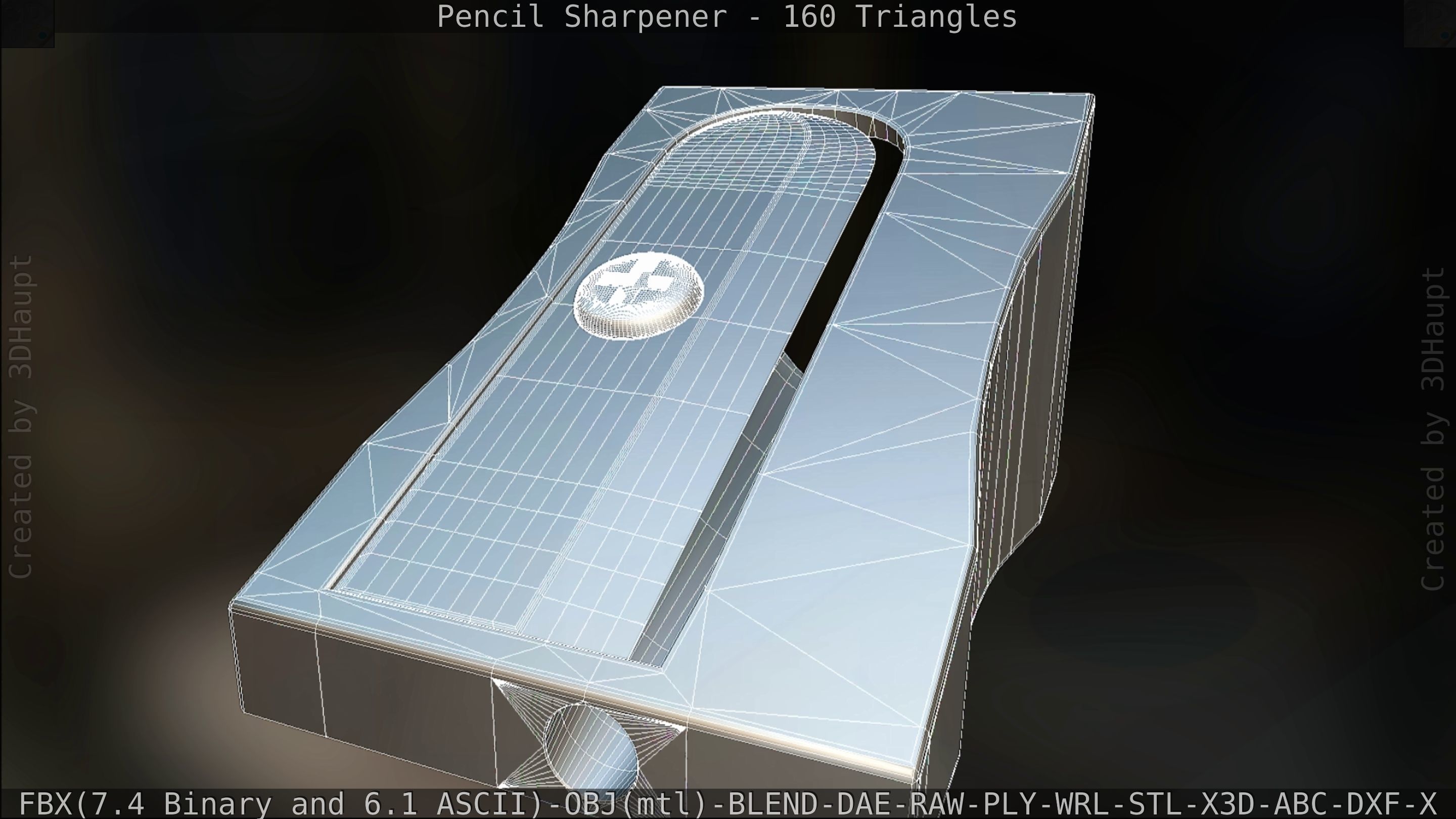 Sharpener clock 3D model_125