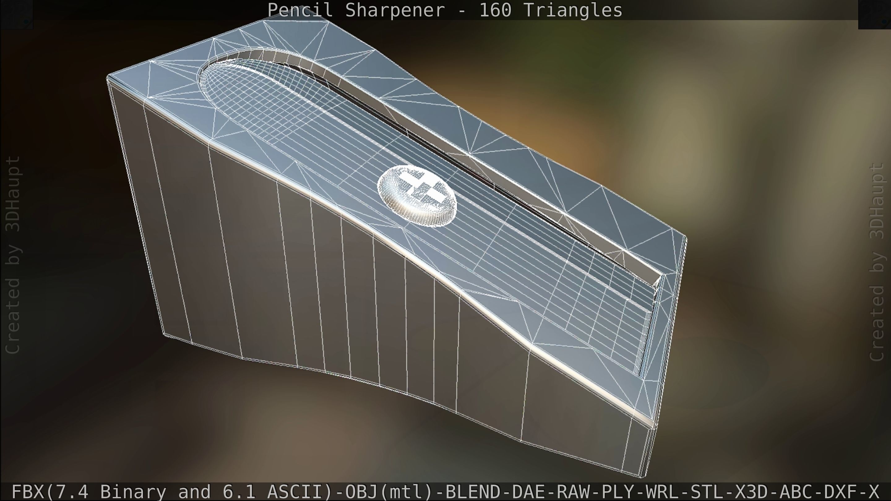 Sharpener clock 3D model_123