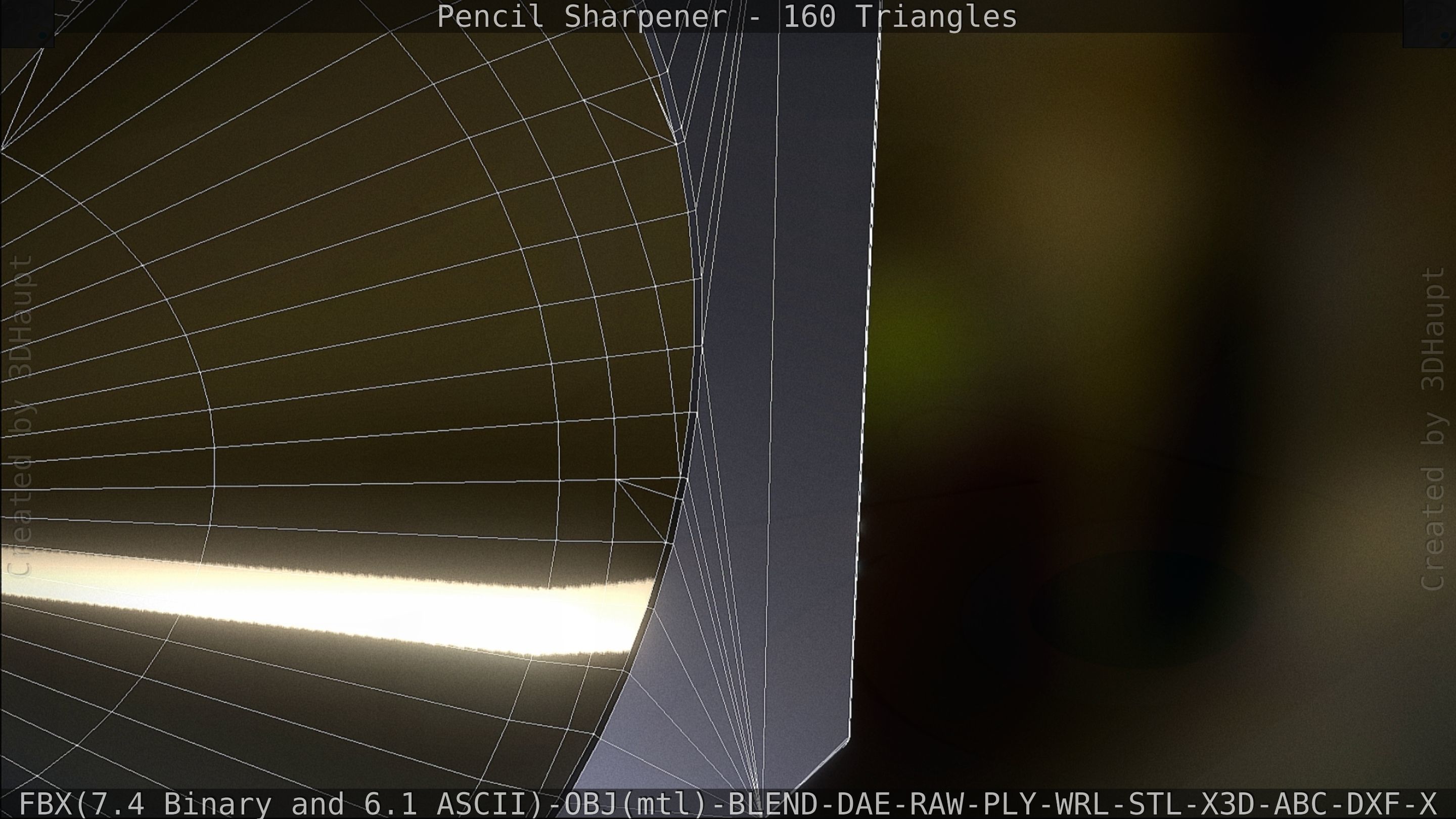 Sharpener clock 3D model_104