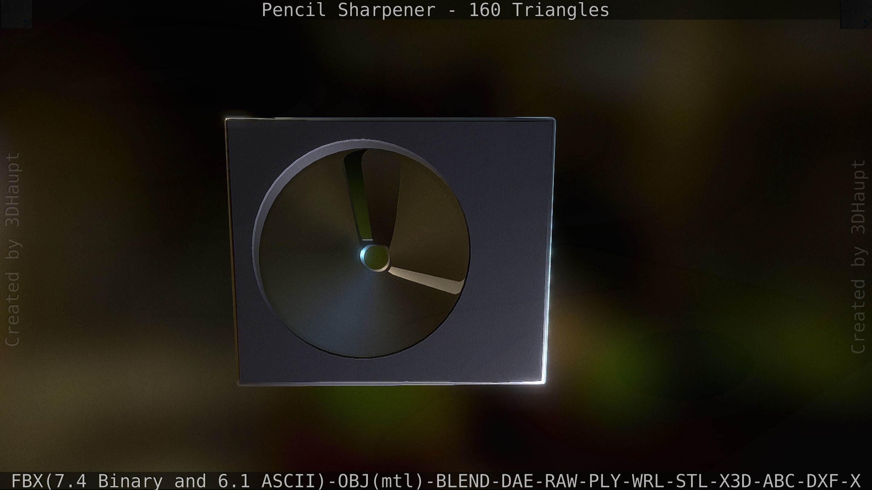 Sharpener clock 3D model_18