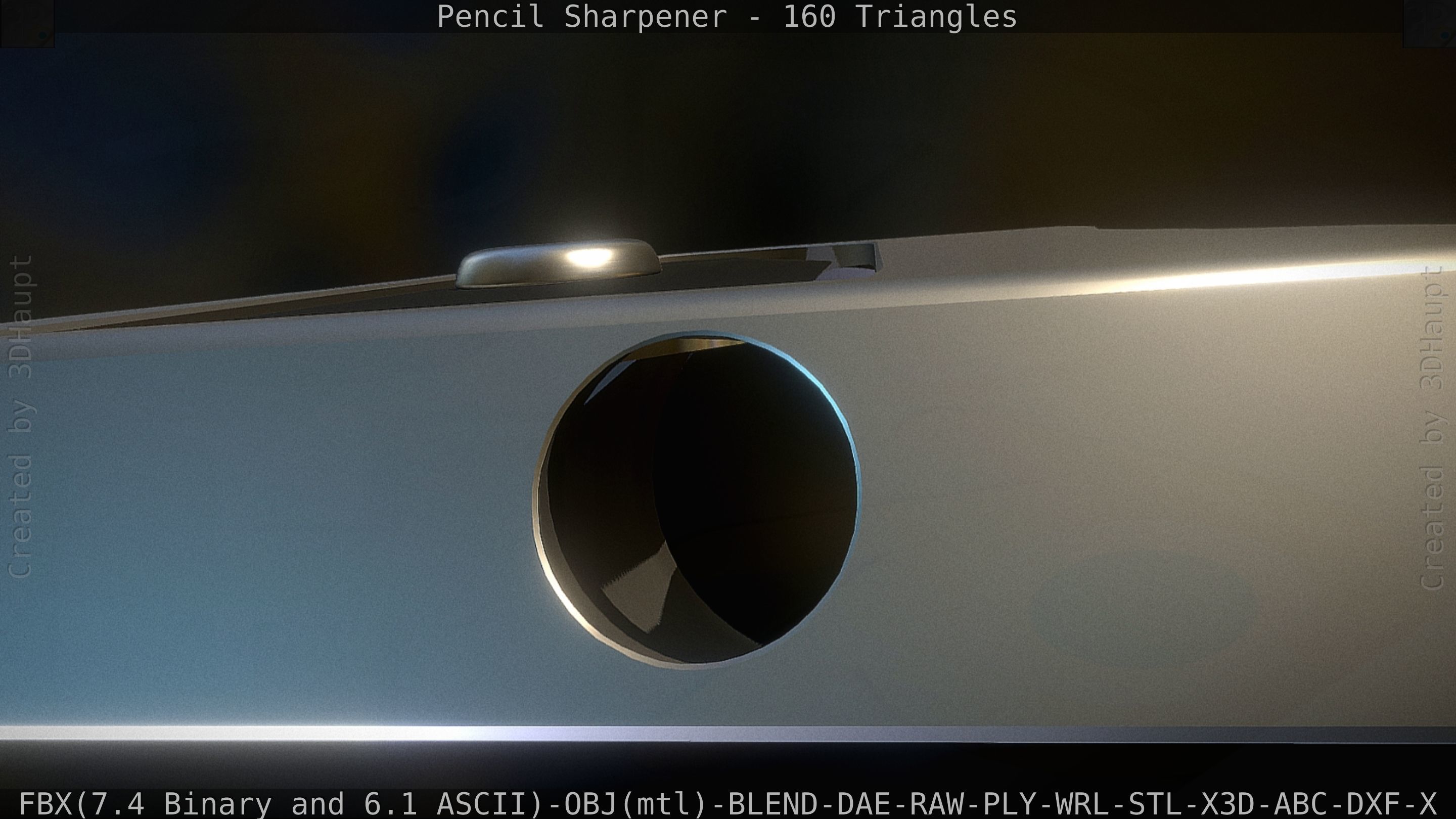Sharpener clock 3D model_35
