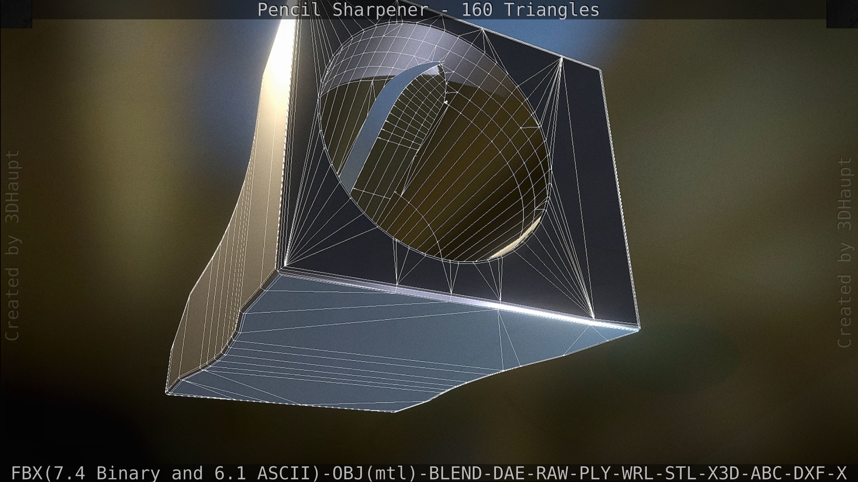 Sharpener clock 3D model_107