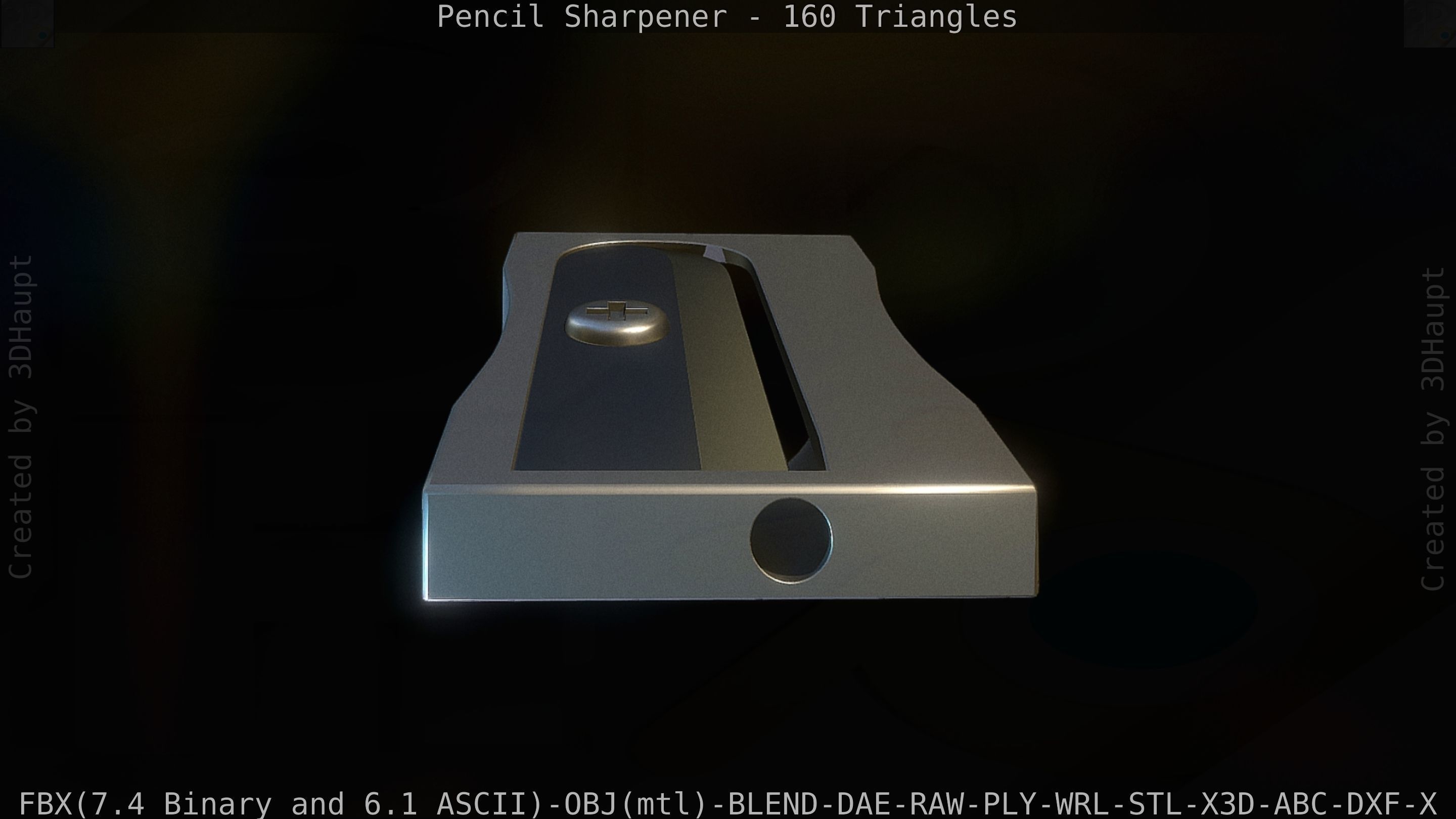 Sharpener clock 3D model_31