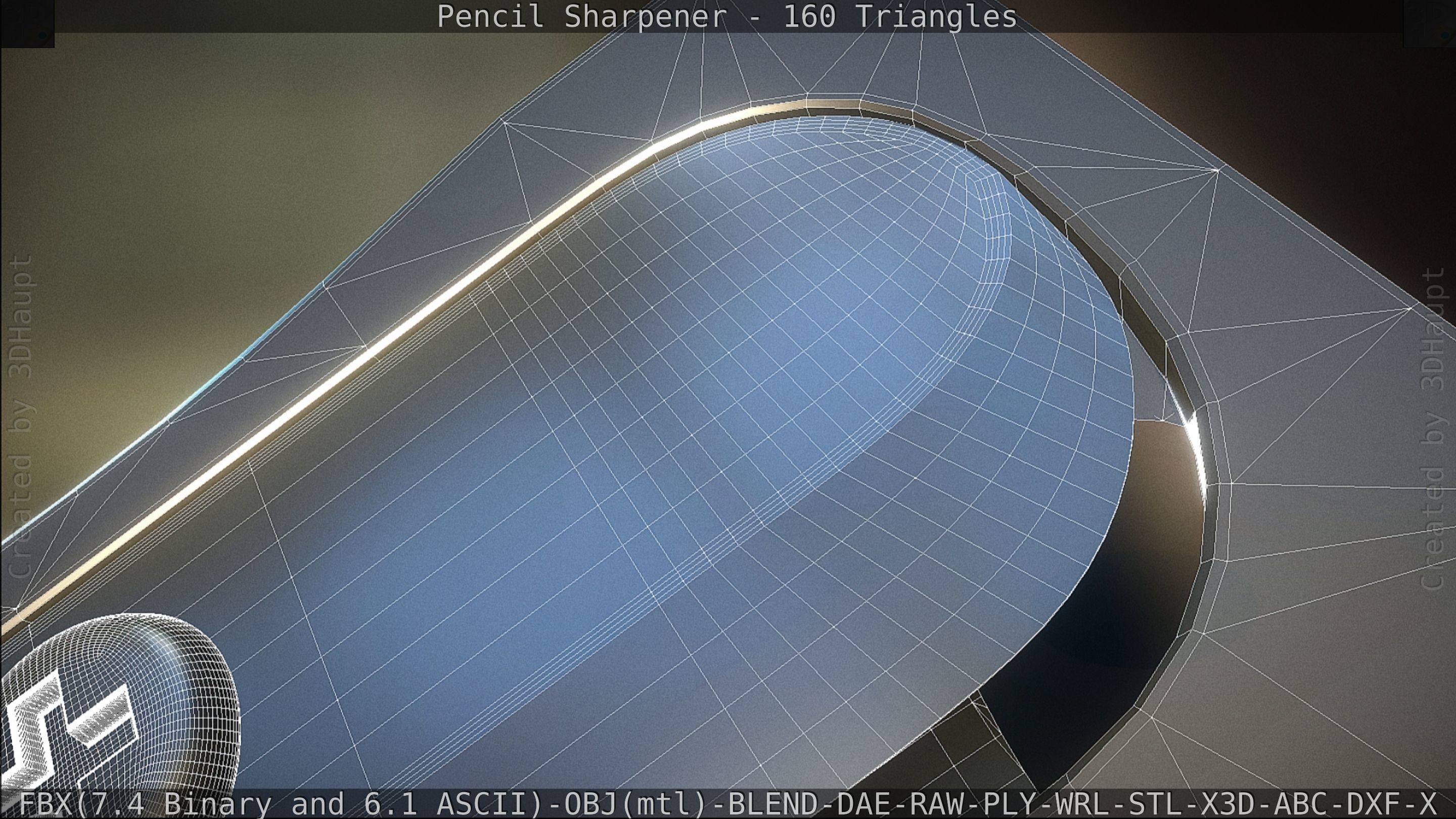 Sharpener clock 3D model_92