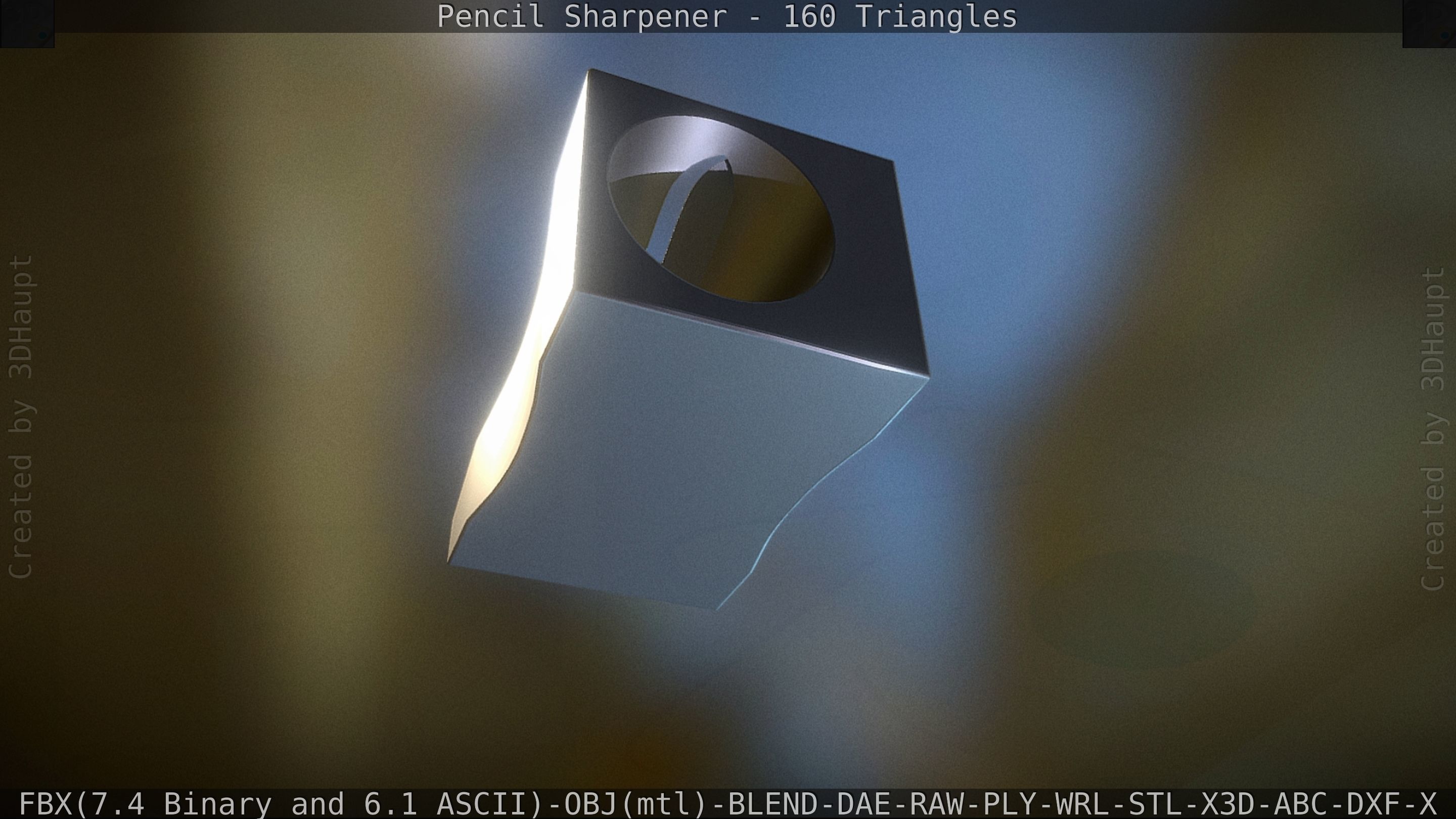 Sharpener clock 3D model_62