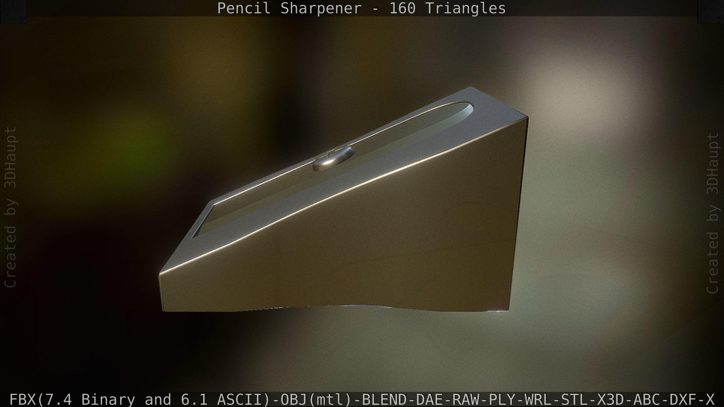 Sharpener clock 3D model_15