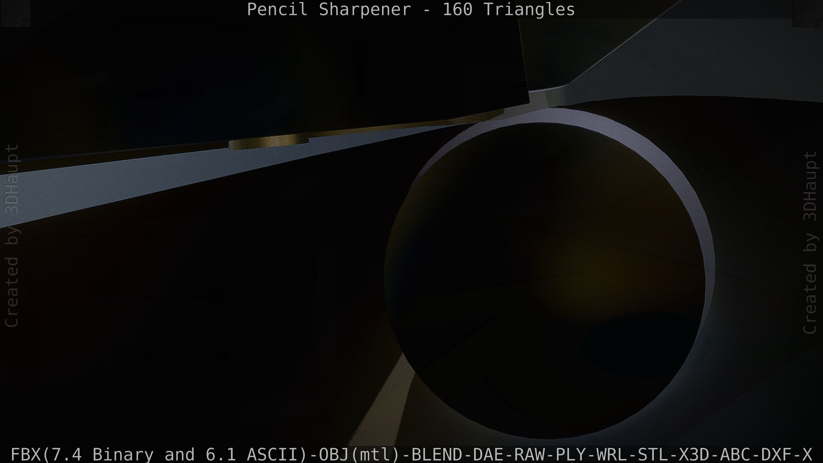 Sharpener clock 3D model_49