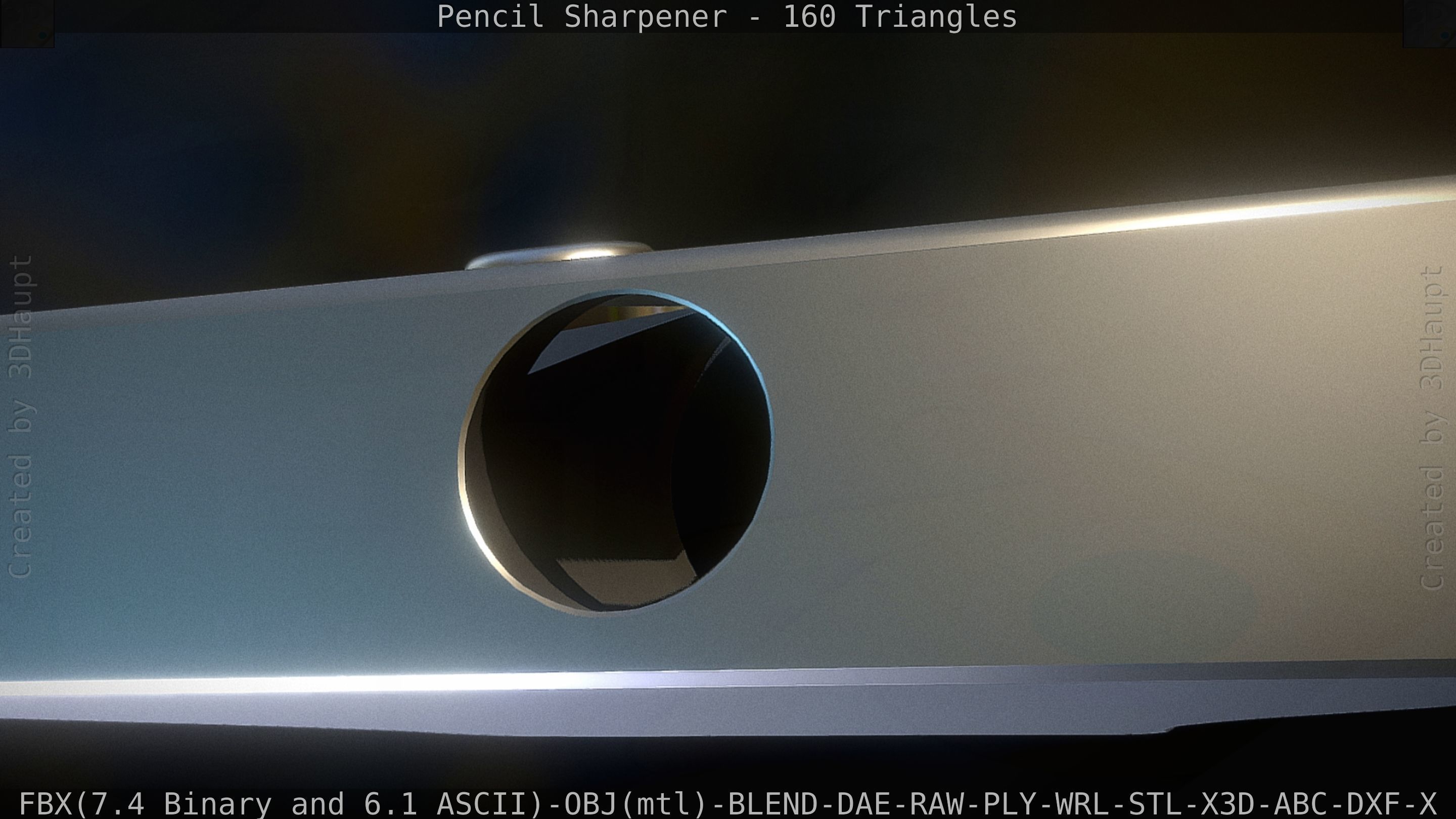 Sharpener clock 3D model_34