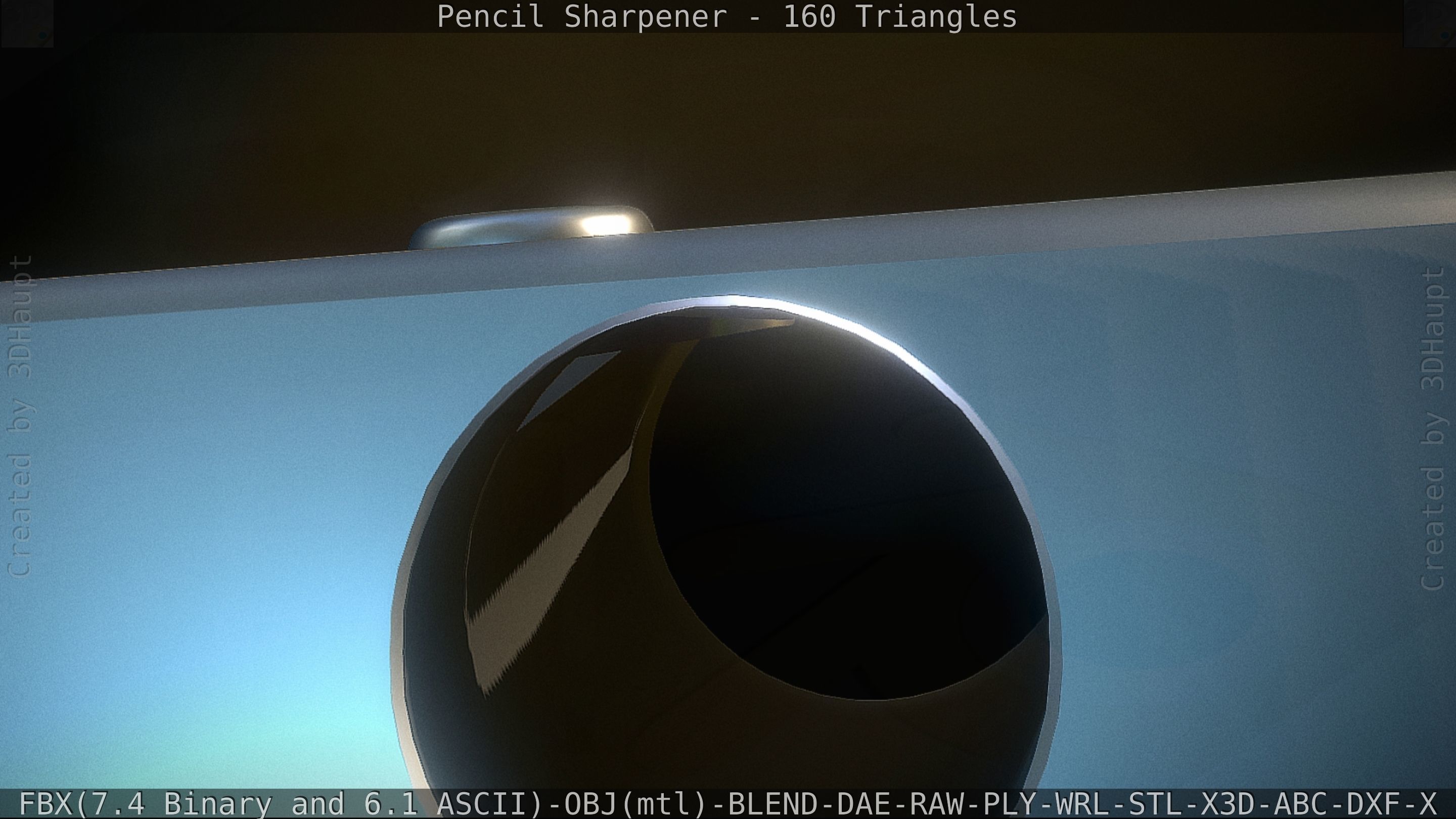 Sharpener clock 3D model_39