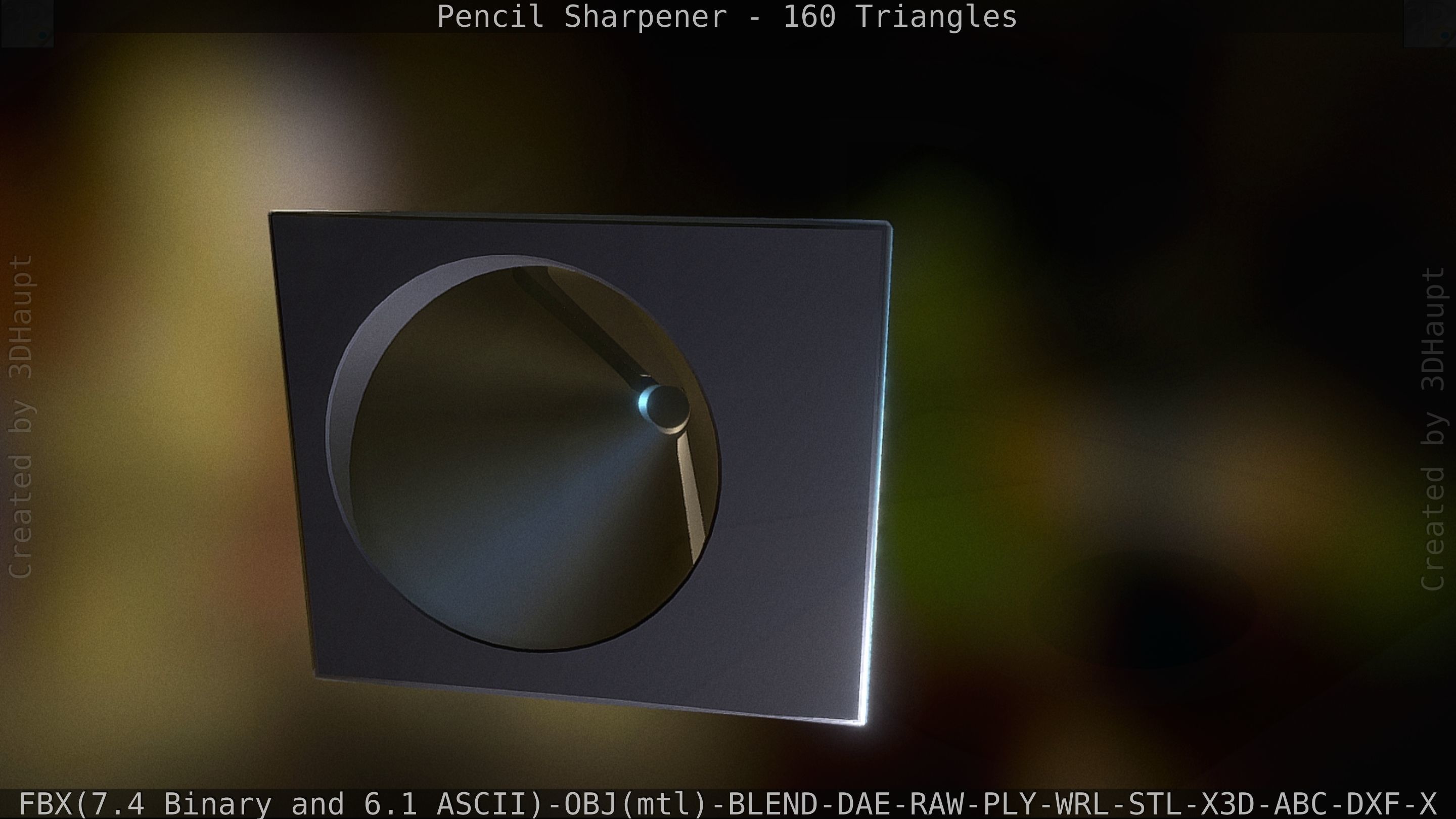 Sharpener clock 3D model_27
