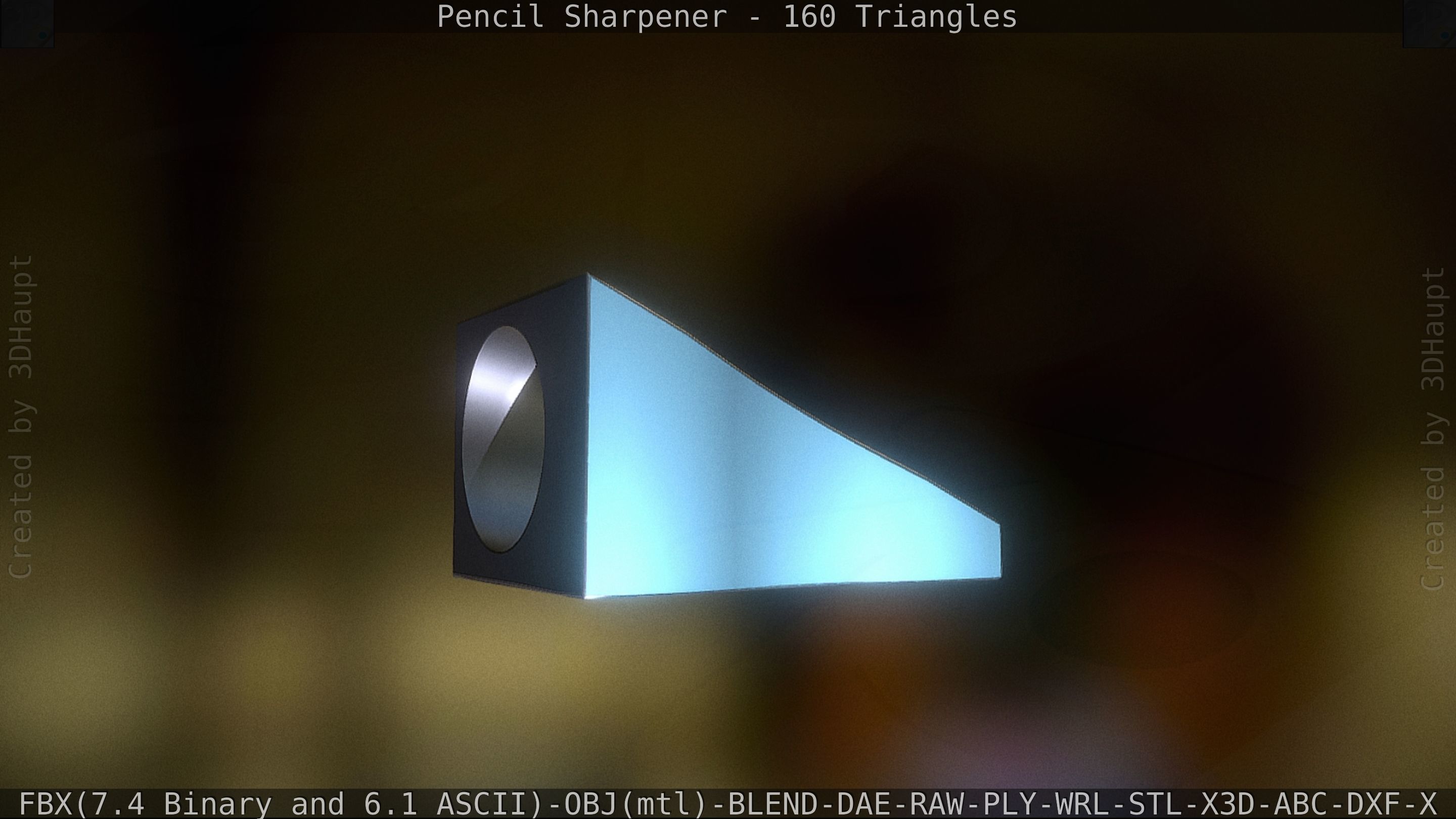 Sharpener clock 3D model_64