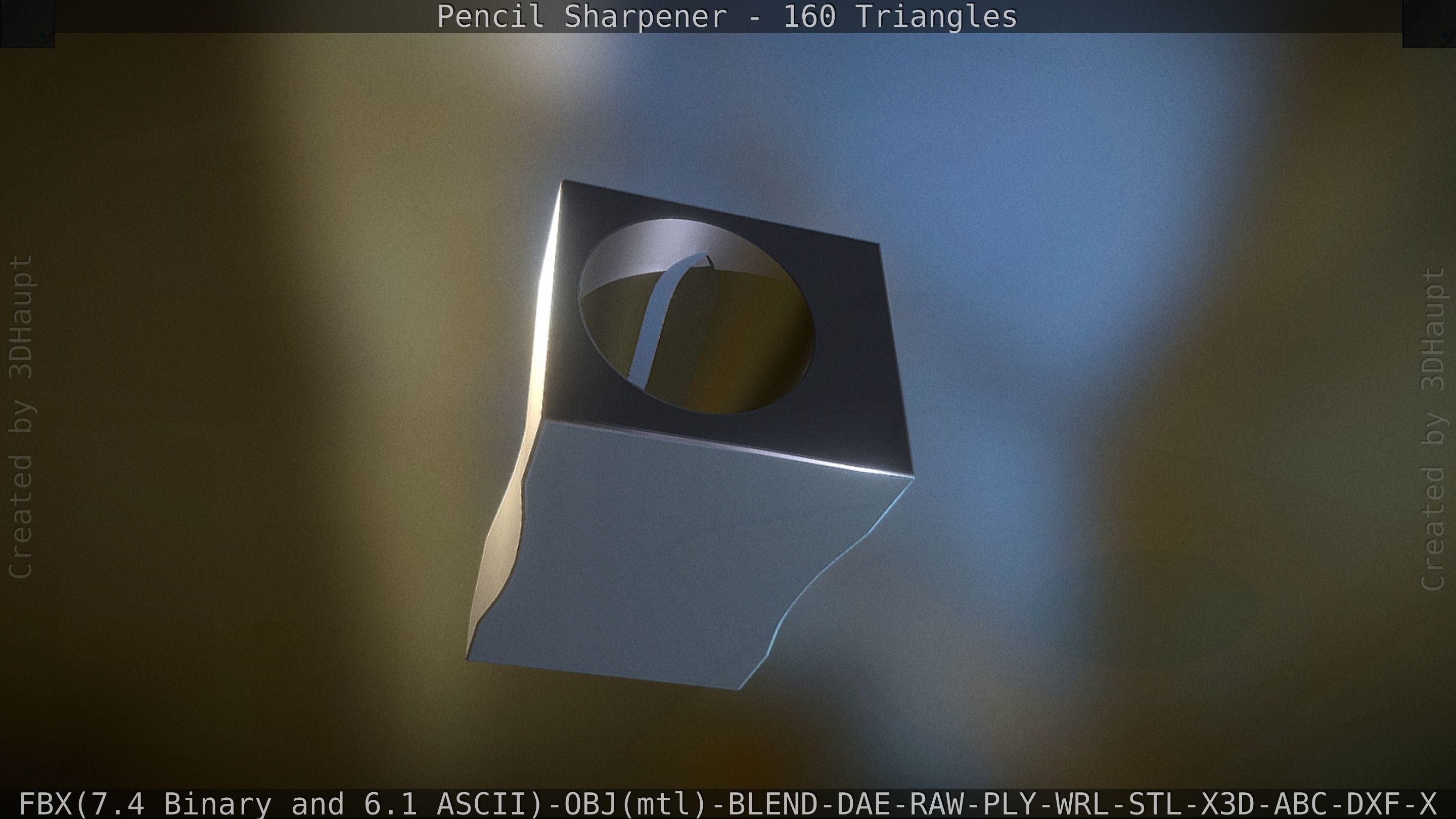 Sharpener clock 3D model_63