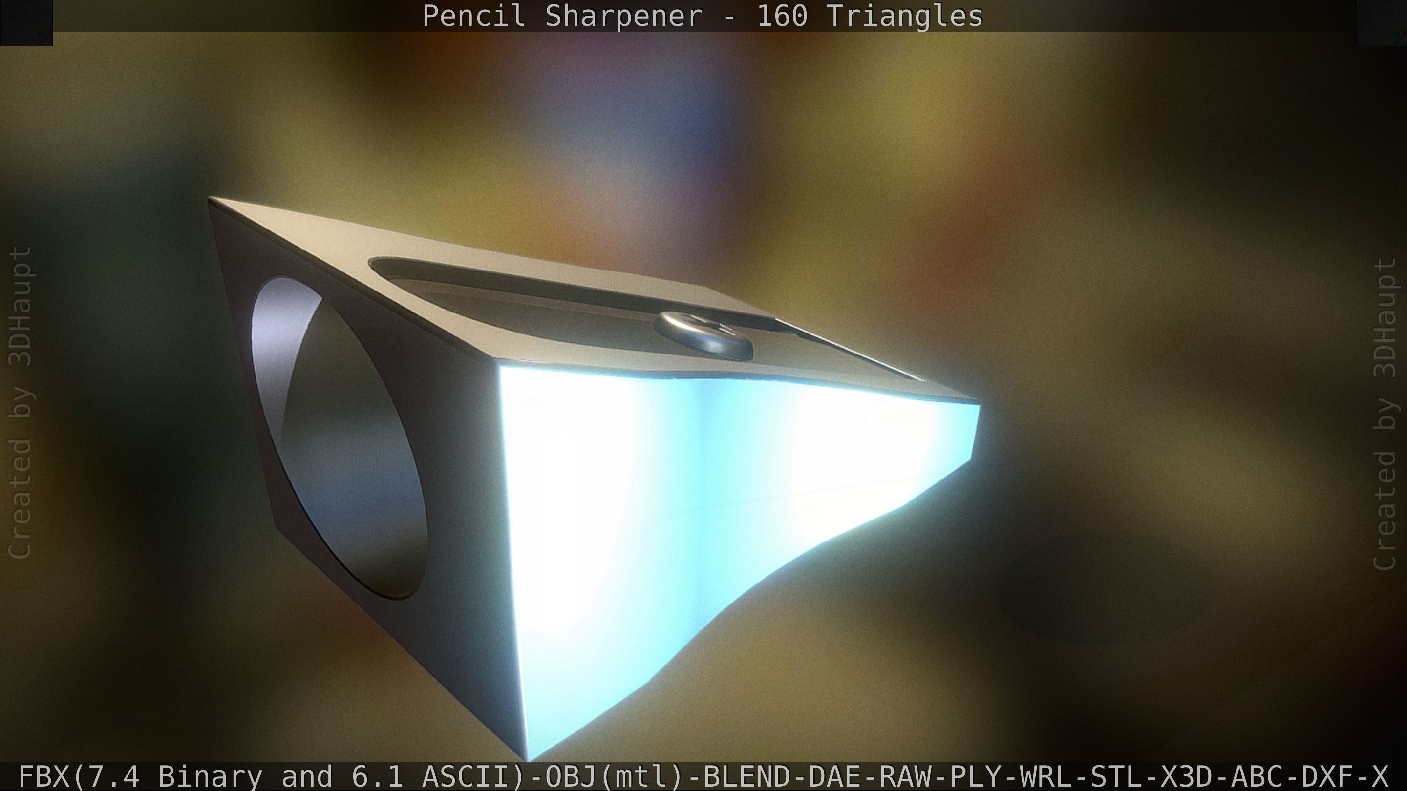 Sharpener clock 3D model_28