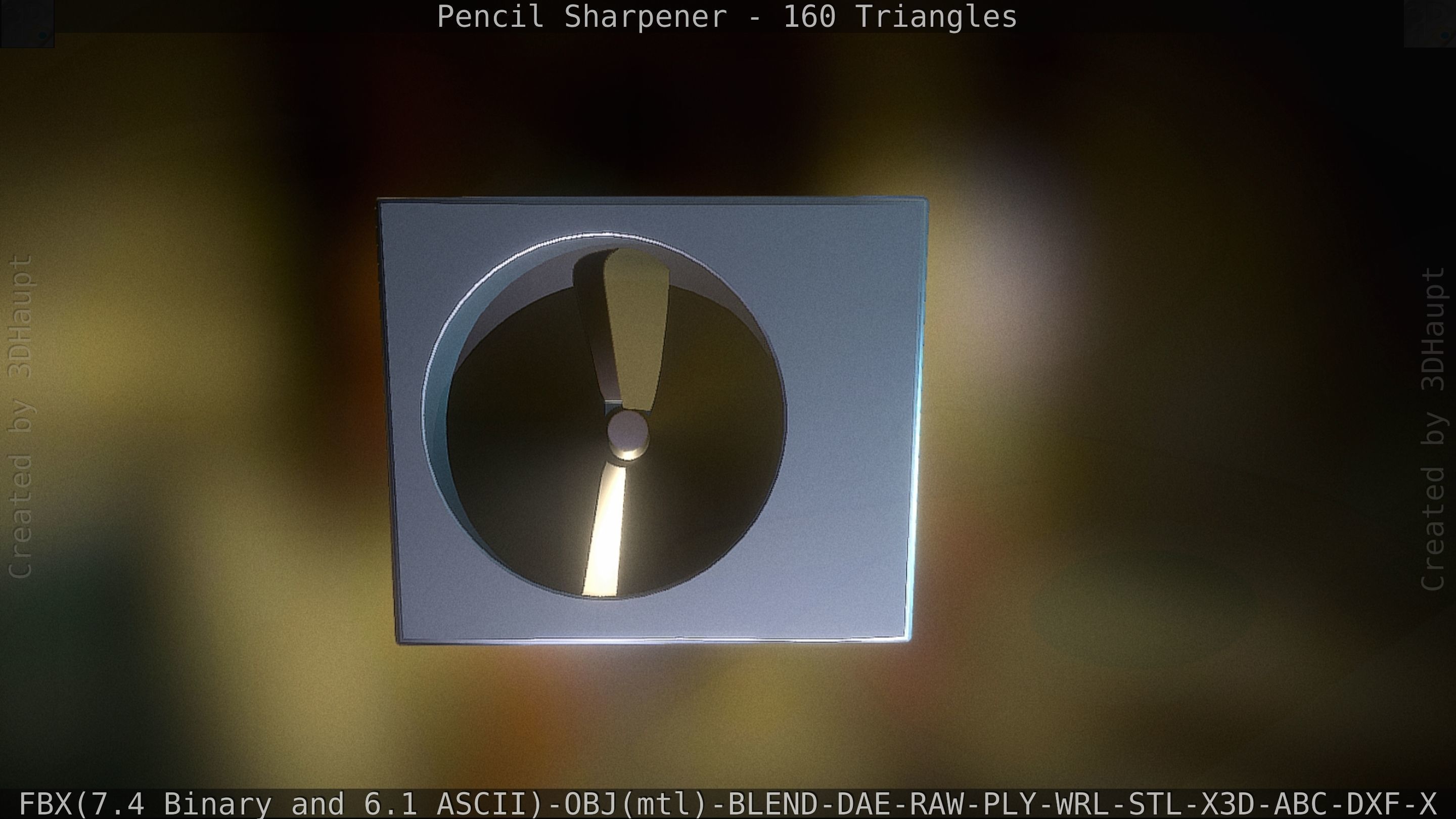 Sharpener clock 3D model_22