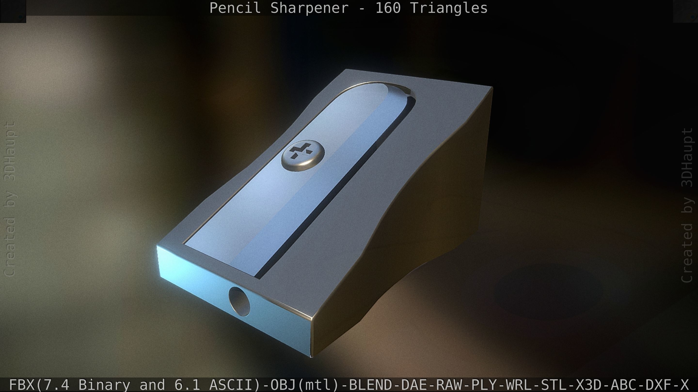 Sharpener clock 3D model_12