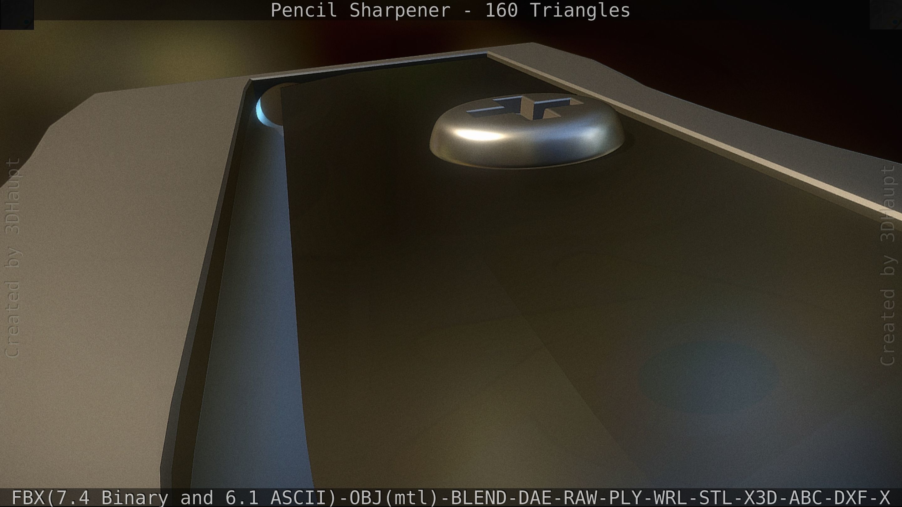 Sharpener clock 3D model_45