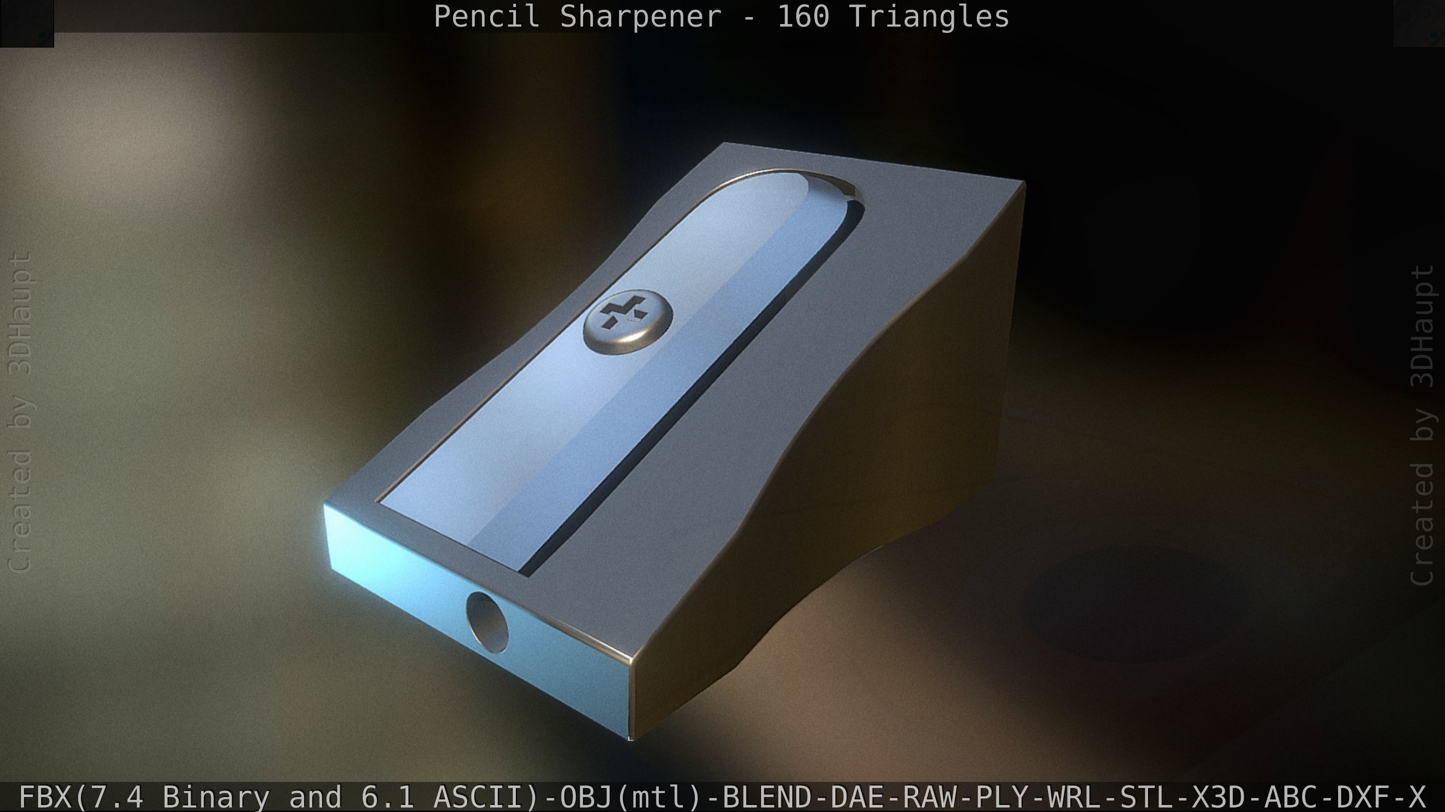 Sharpener clock 3D model_13