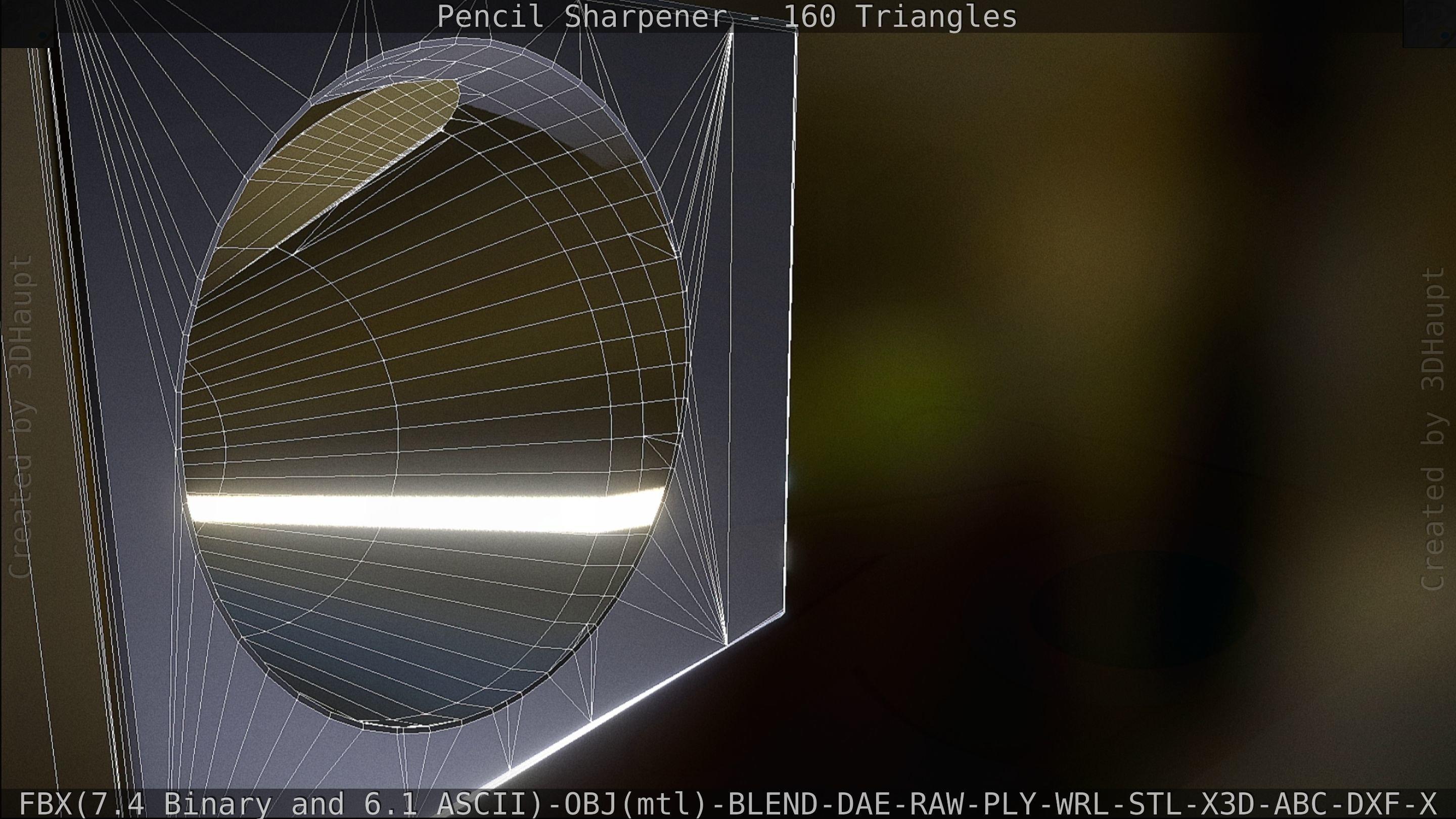 Sharpener clock 3D model_105