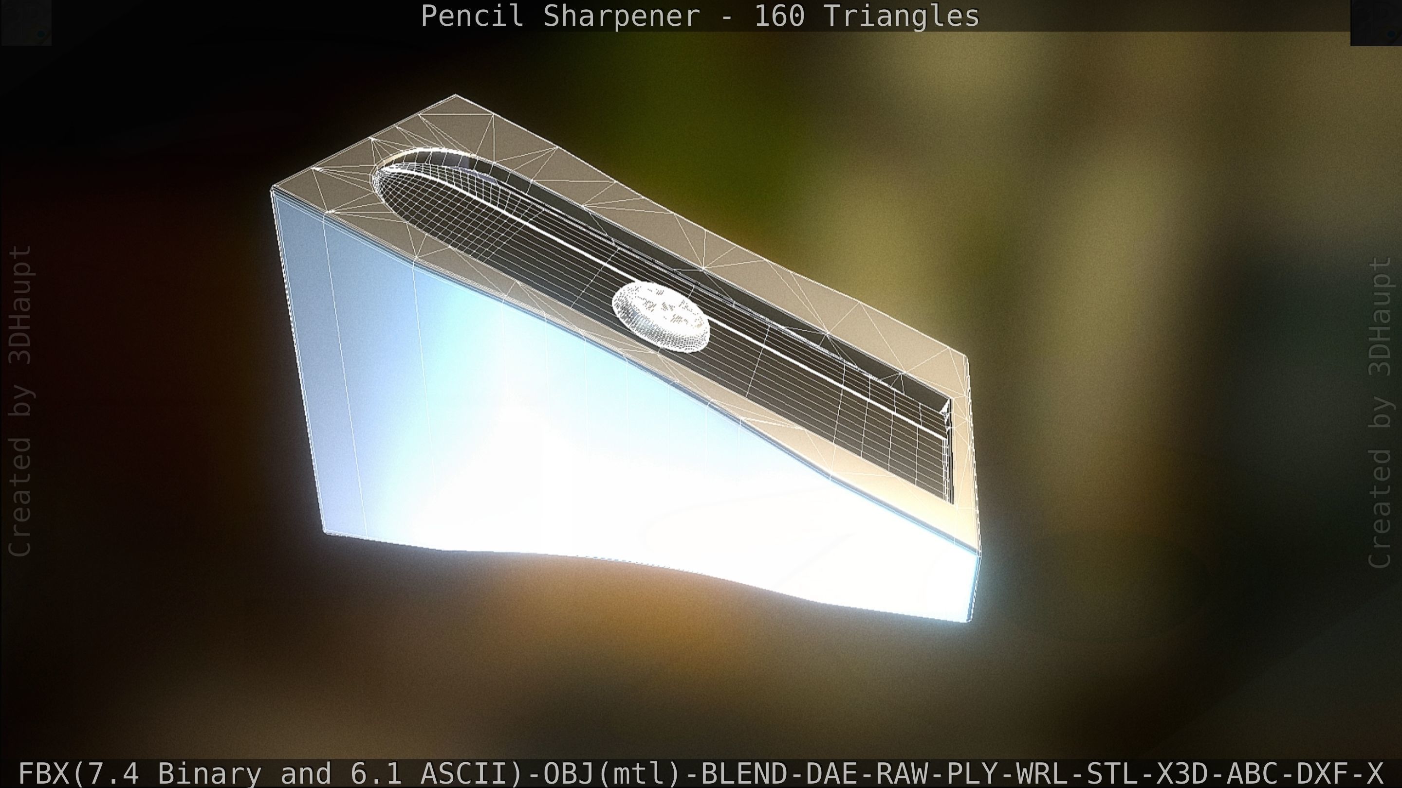 Sharpener clock 3D model_120