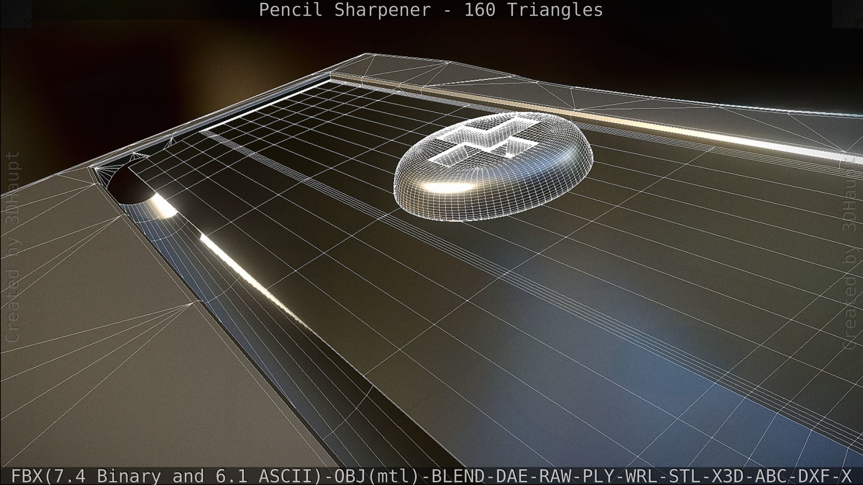 Sharpener clock 3D model_87