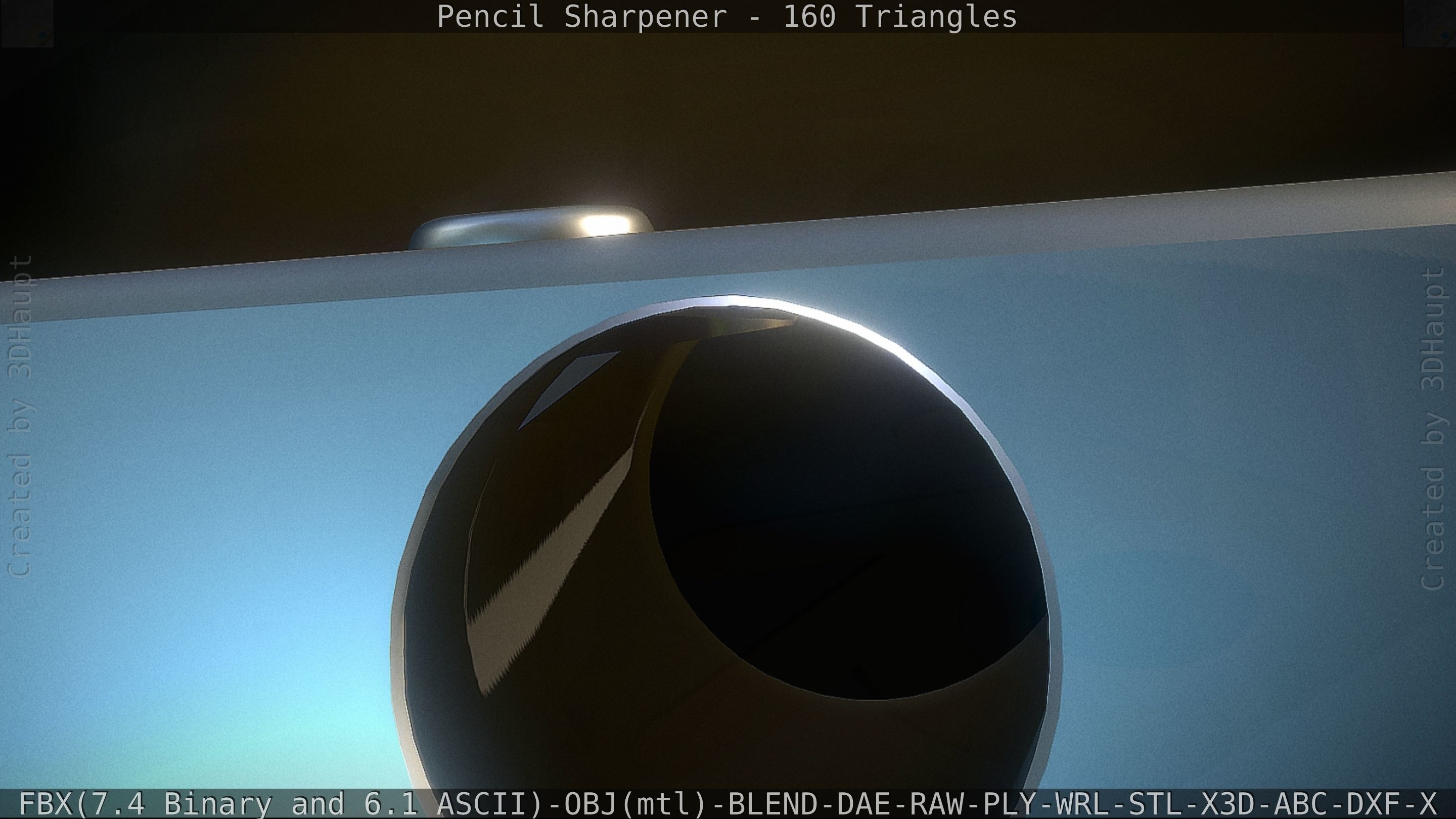 Sharpener clock 3D model_36