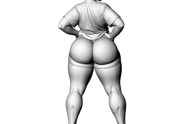 Fittness Lady 3D print model_1