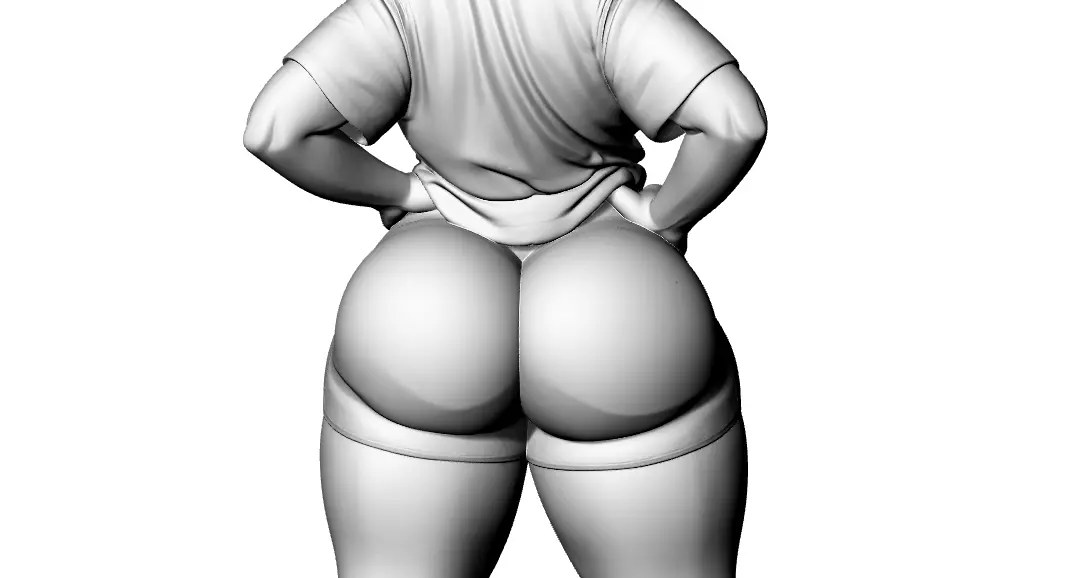 Fittness Lady 3D print model_0