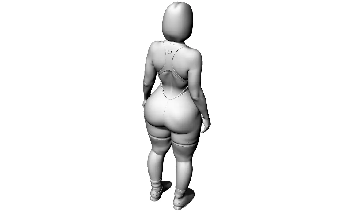 Lady Girl 3D print model_3