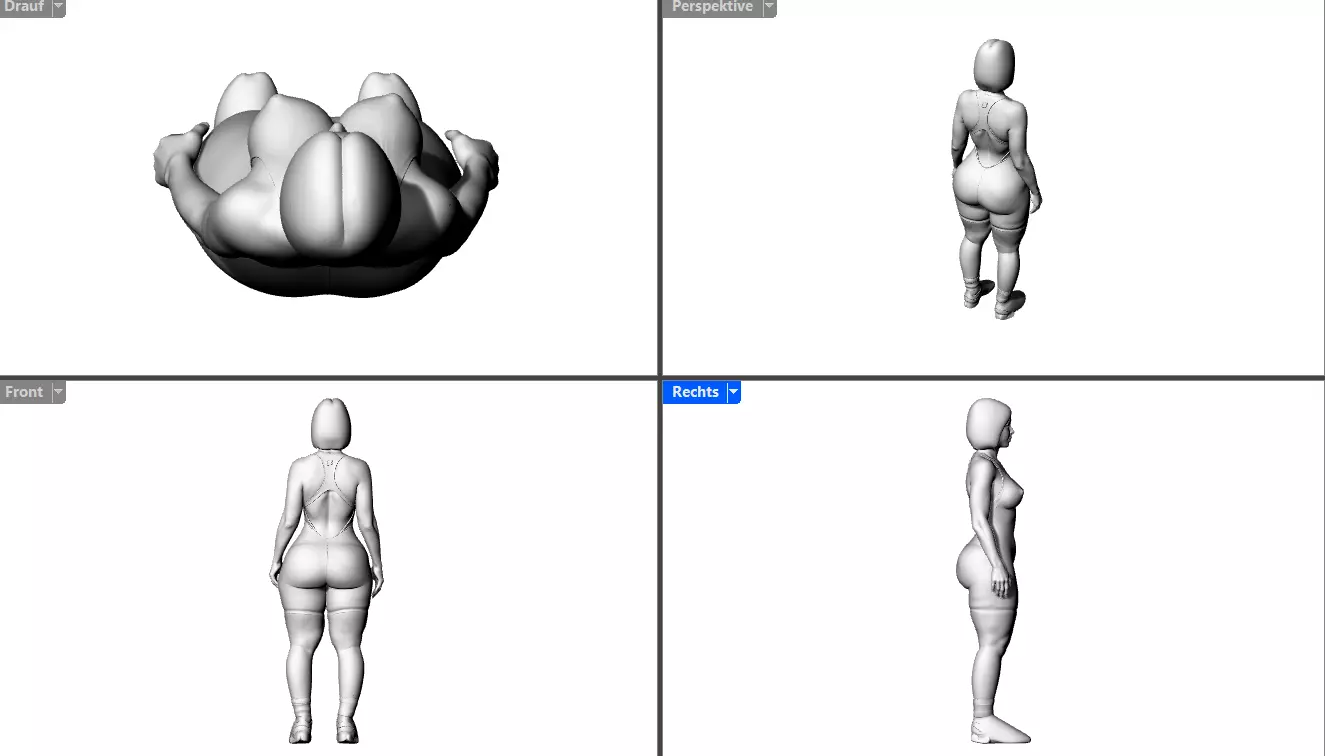 Lady Girl 3D print model_5