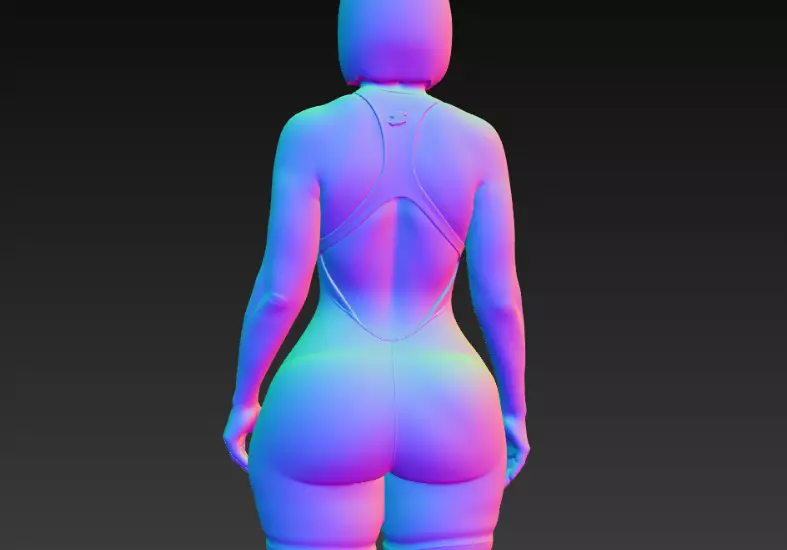 Lady Girl 3D print model_2